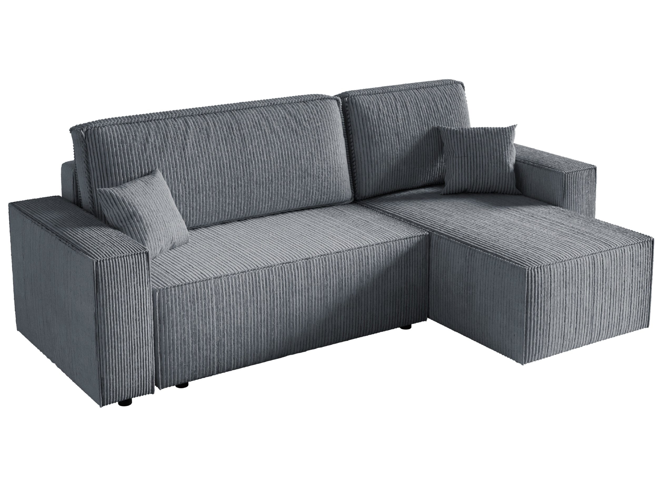 Alpi-Möbel Ecksofa mit Schlaffunktion und Bettkästen CARLOS - 200x125 cm
