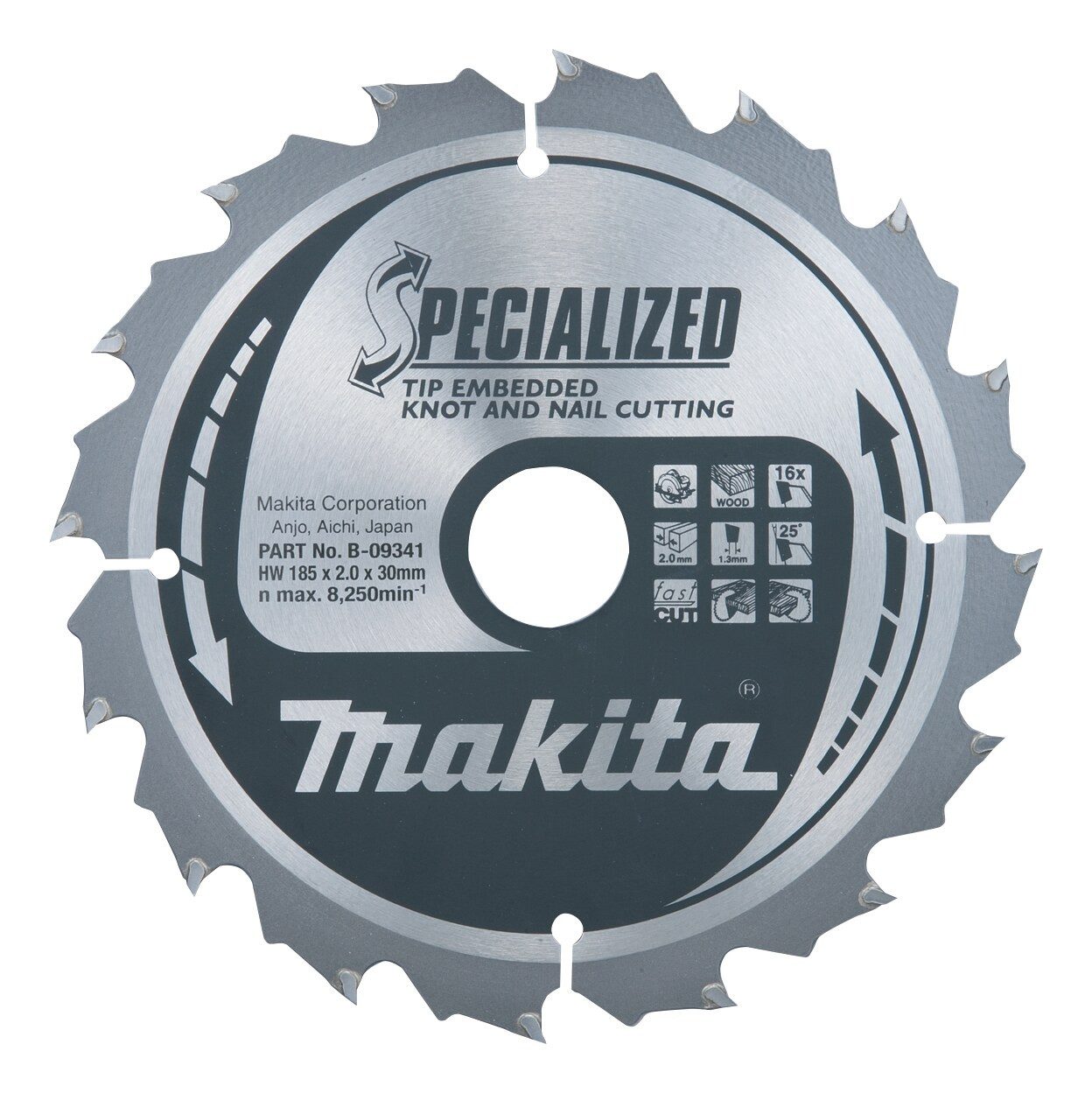 Makita Kreissägeblatt, SPECIALIZED Sägeblatt 210 x 30 x 24Z