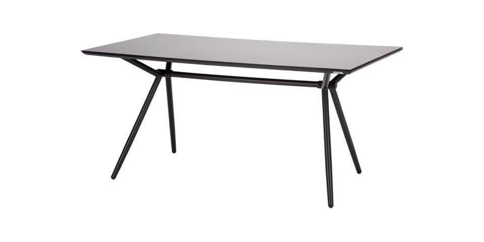 acamp Gartentisch Acamp Glastisch Alpha 160 x 80 x 75 cm, Gastrogeeignet witterungsbeständig