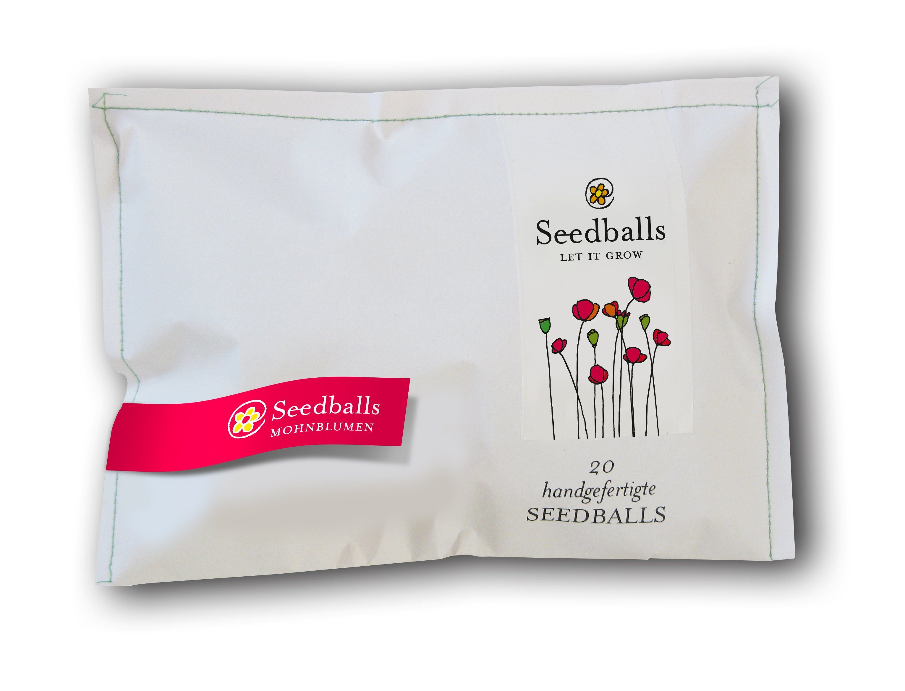 Blumenerde Seedballs Klatschmohn (20 Stück in der Packung) von Nawemo
