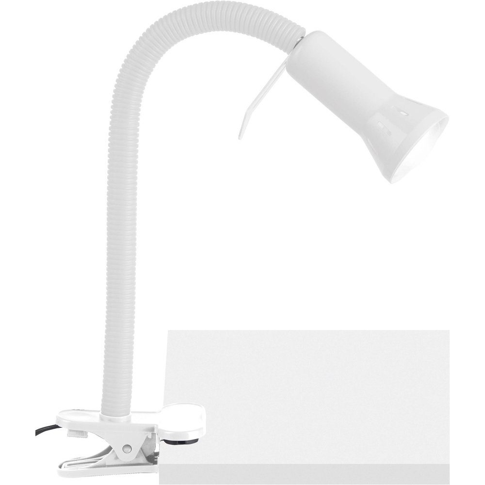Brilliant Tischleuchte Brilliant Antony Klemmleuchte Energiesparlampe E14 40 W Weiß
