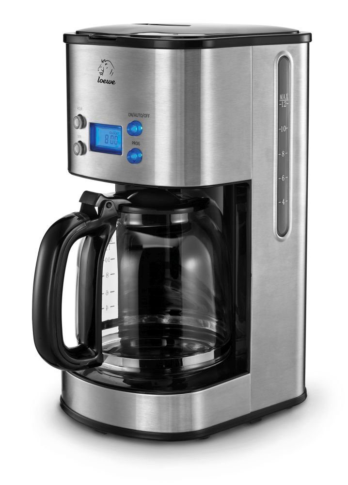 CONTRAER - Filterkaffeemaschine Loewe Filter Kaffeemaschine Edelstahl LCD  Display Timer 1,5 Liter 12 Tassen, 1,5l Kaffeekanne online kaufen | OTTO