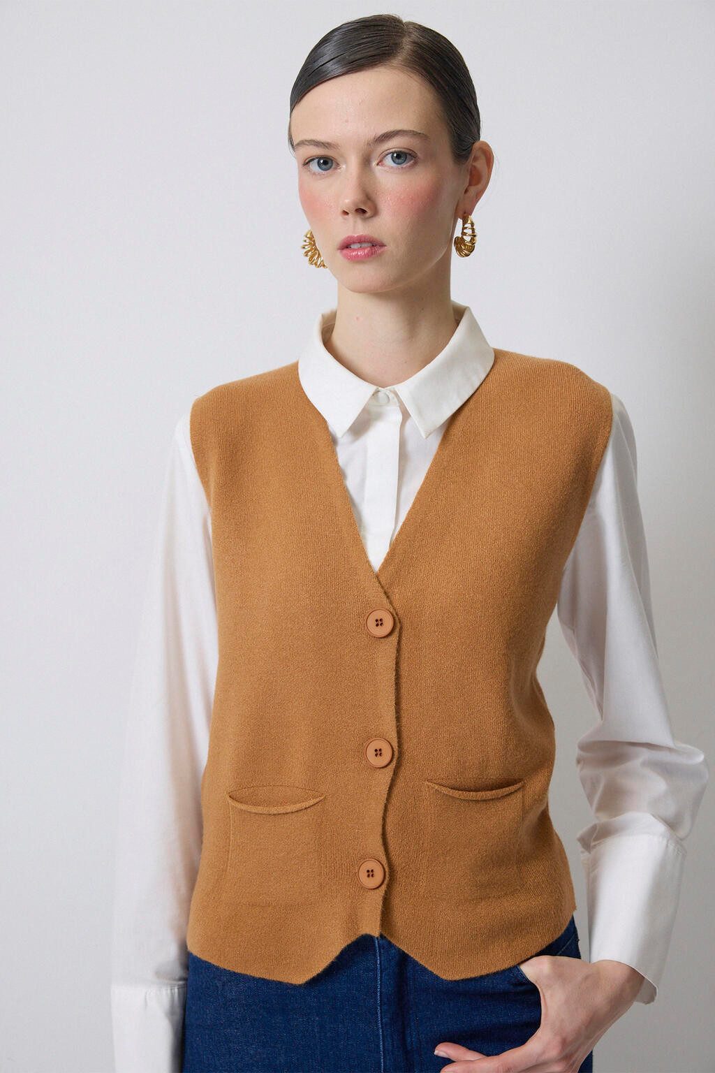 touche prive Fellimitatweste NAHTLOSE STRICKWESTE günstig online kaufen