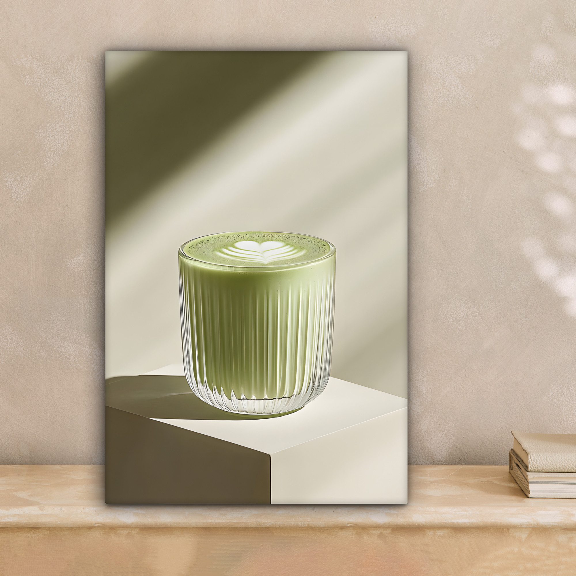 OneMillionCanvasses® Leinwandbild Matcha - Glas - günstig online kaufen