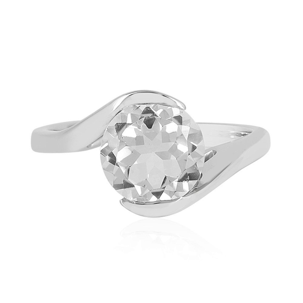 Cavill Solitärring Cavill Silberring platinbeschichtet 2,16 ct weißer Topas günstig online kaufen