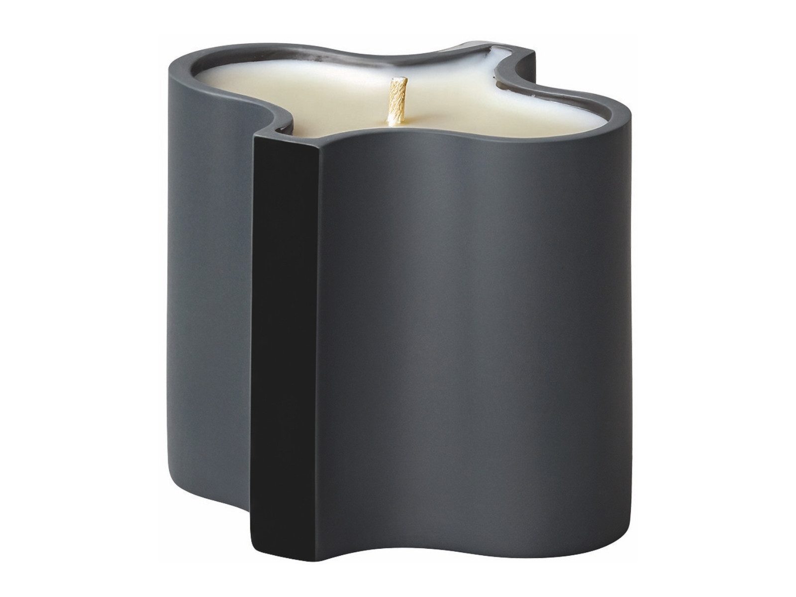 Rosenthal Duftkerze Ripple Duftkerze schwarz 8,4cm 1tlg