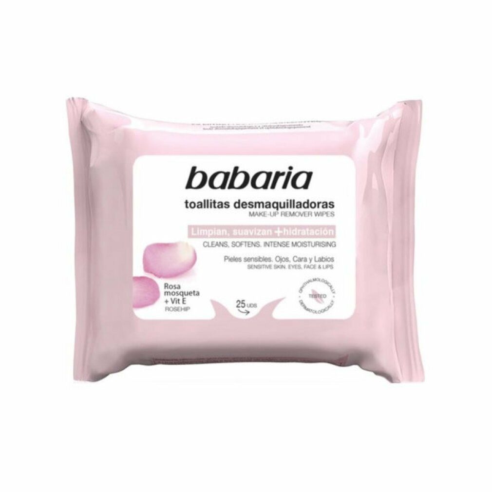 babaria Make-up-Entferner Rosa Mosqueta Unid. 25 - Desmaquilladoras Toallitas