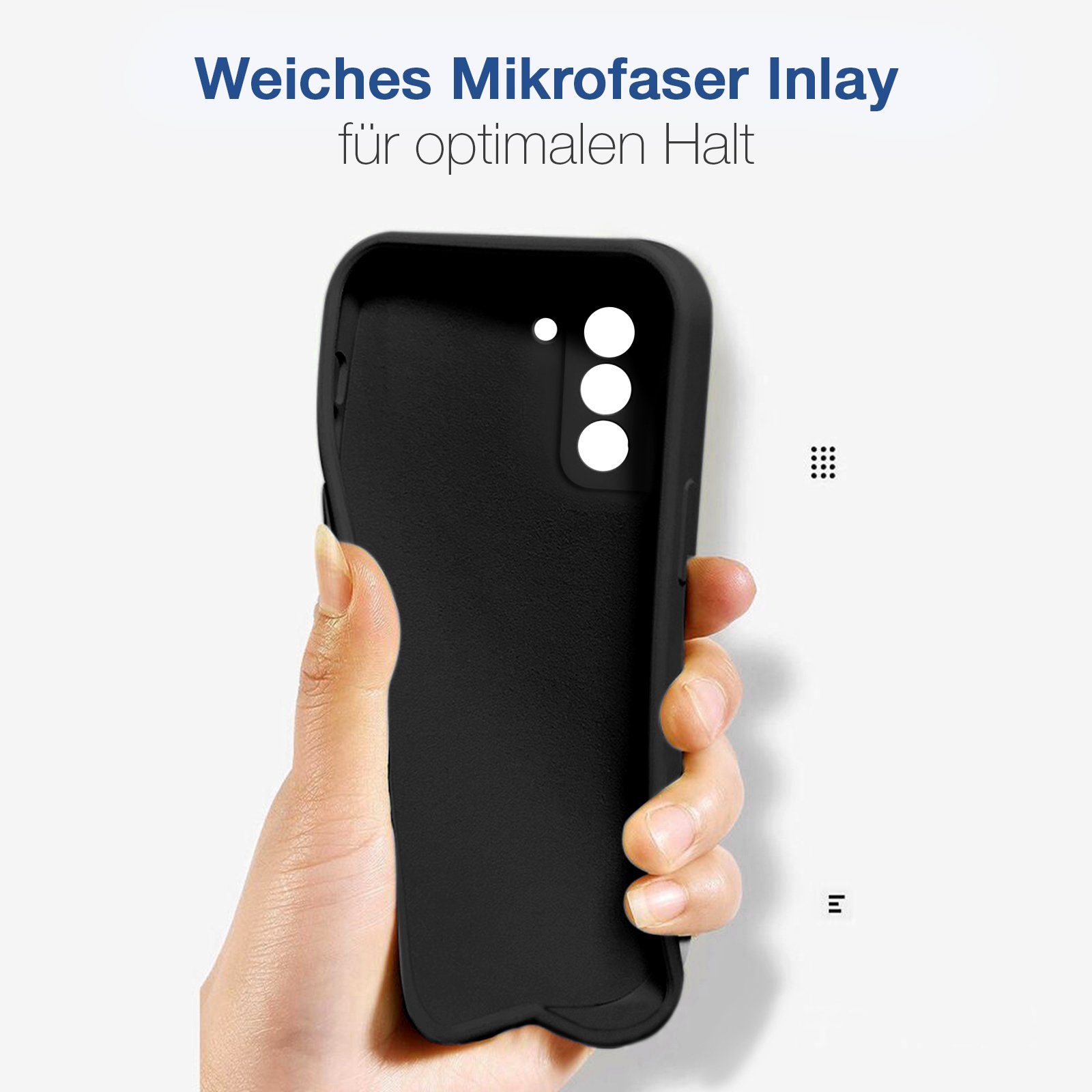 Tec-Expert Handyhülle SoftGrip Cover Hülle für Samsung Galaxy S22, Handy Case Bumper integrierter Kameraschutz flexibel