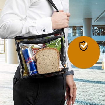 FIDDY Schultertasche Transparente Handtasche für Frauen, (stadionzugelassene durchsichtige kleine Handtasche), für Konzerte, Sportevents und Festivals.