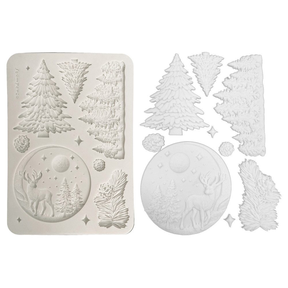 Stamperia Modellierwerkzeug Silikonform Winter Landscape, A5