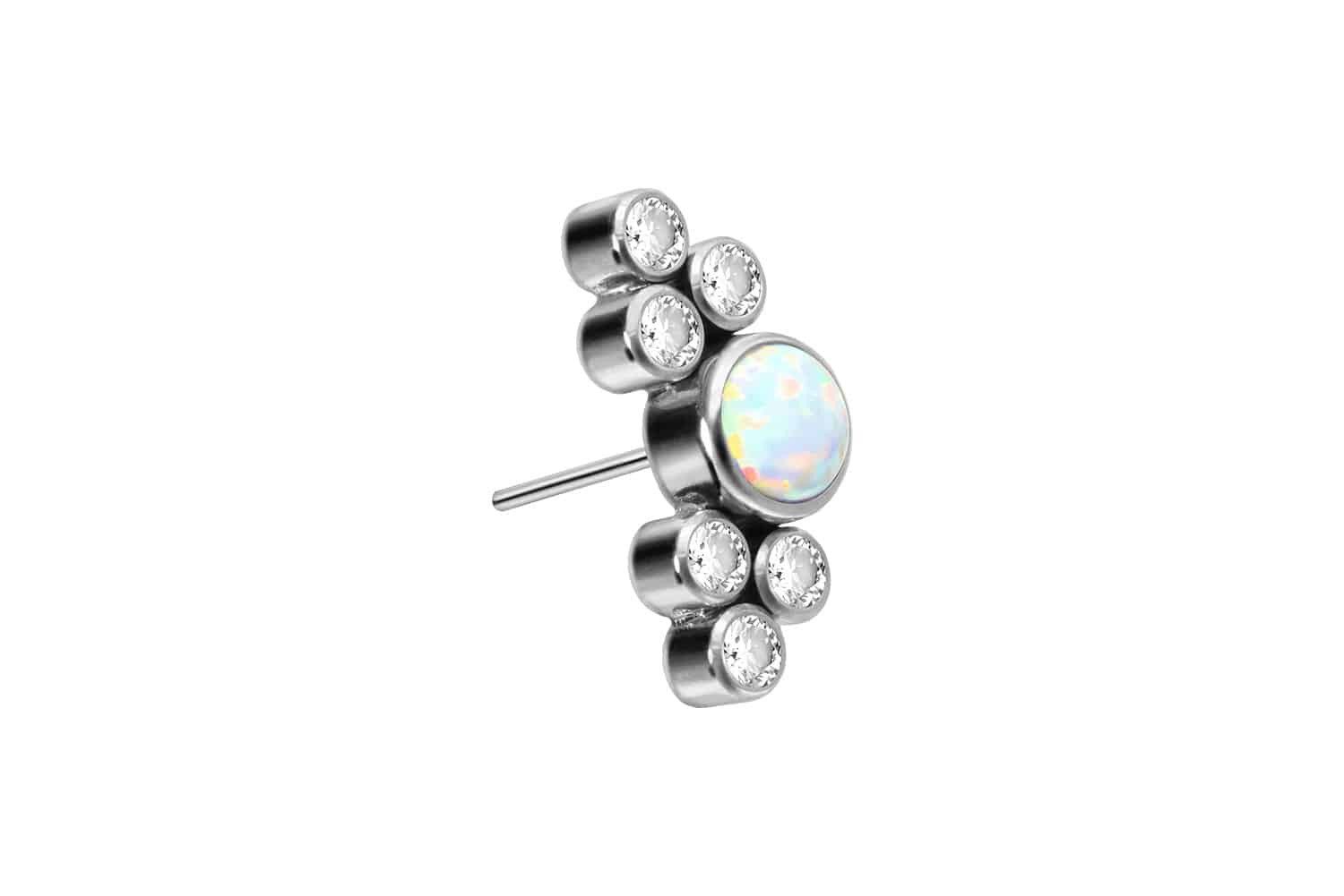 PIERCINGLINE Piercing-Set Titan Aufsatz mit Push günstig online kaufen