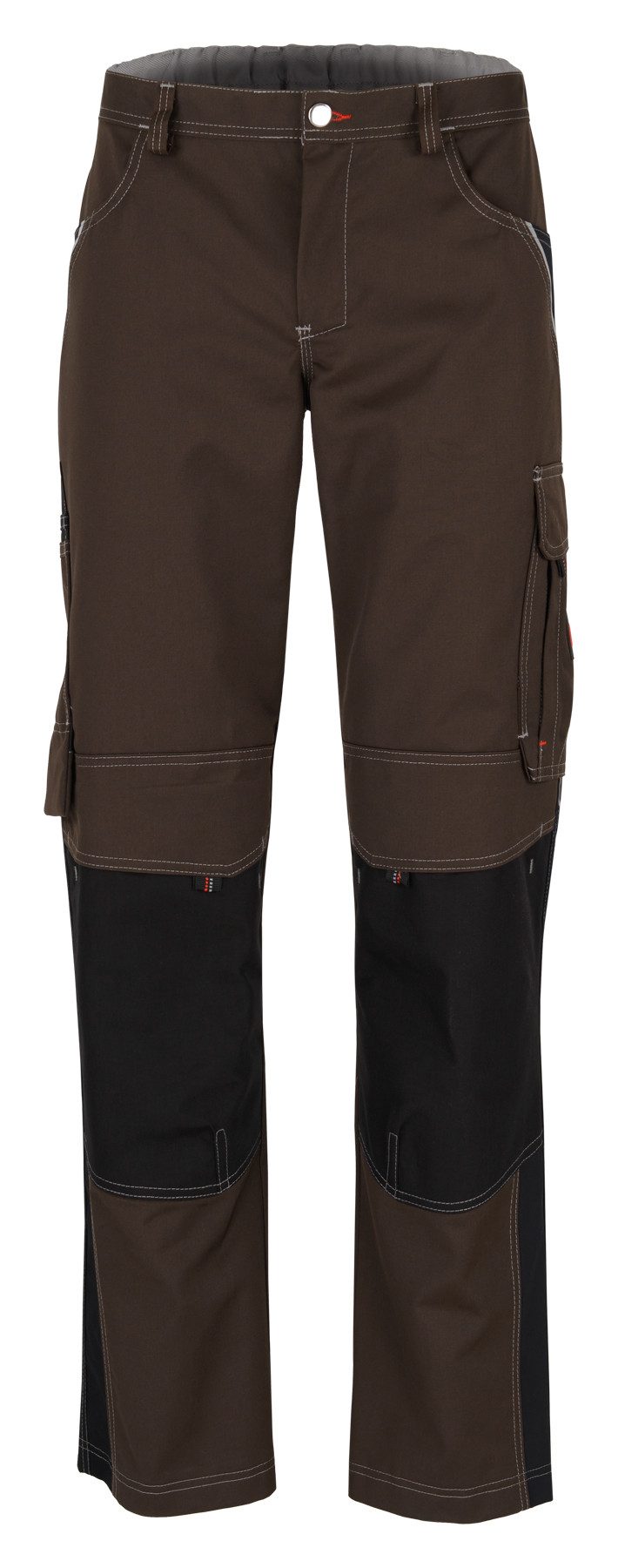 BEB Arbeitsbundhose beb HANDWERK Damen Bundhose INFLAME Polyestermix Braun/Schwarz