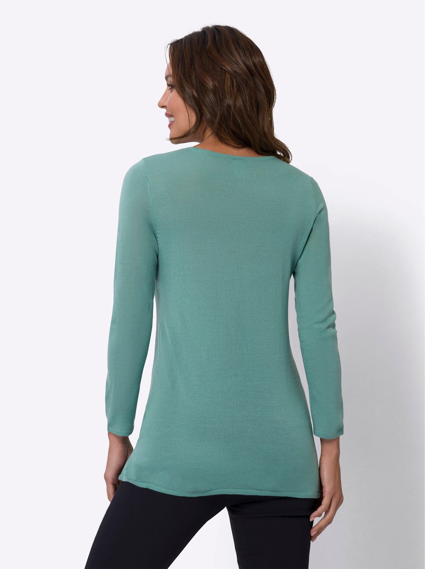 Sieh an! Strickpullover Longpullover Langarm Jersey