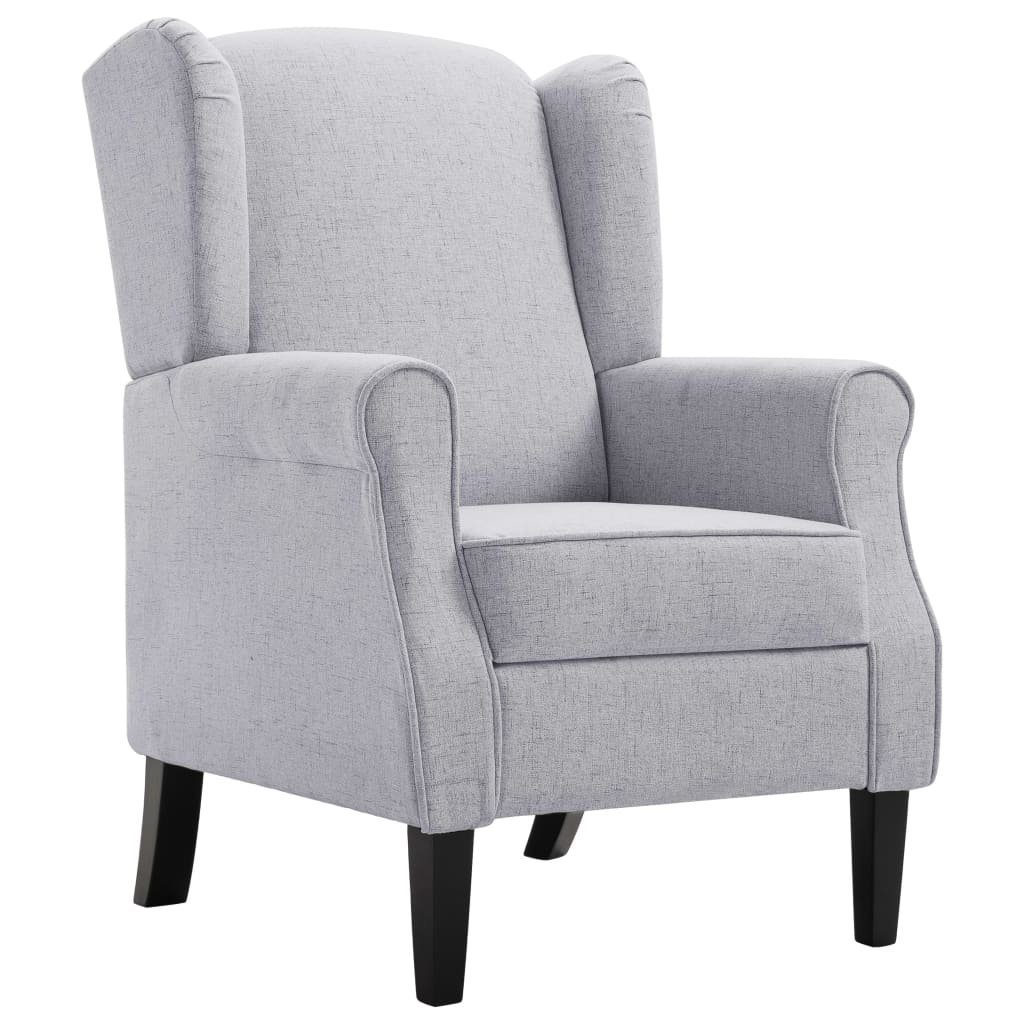 vidaXL Sessel Sessel Hellgrau Stoff (1-St) günstig online kaufen