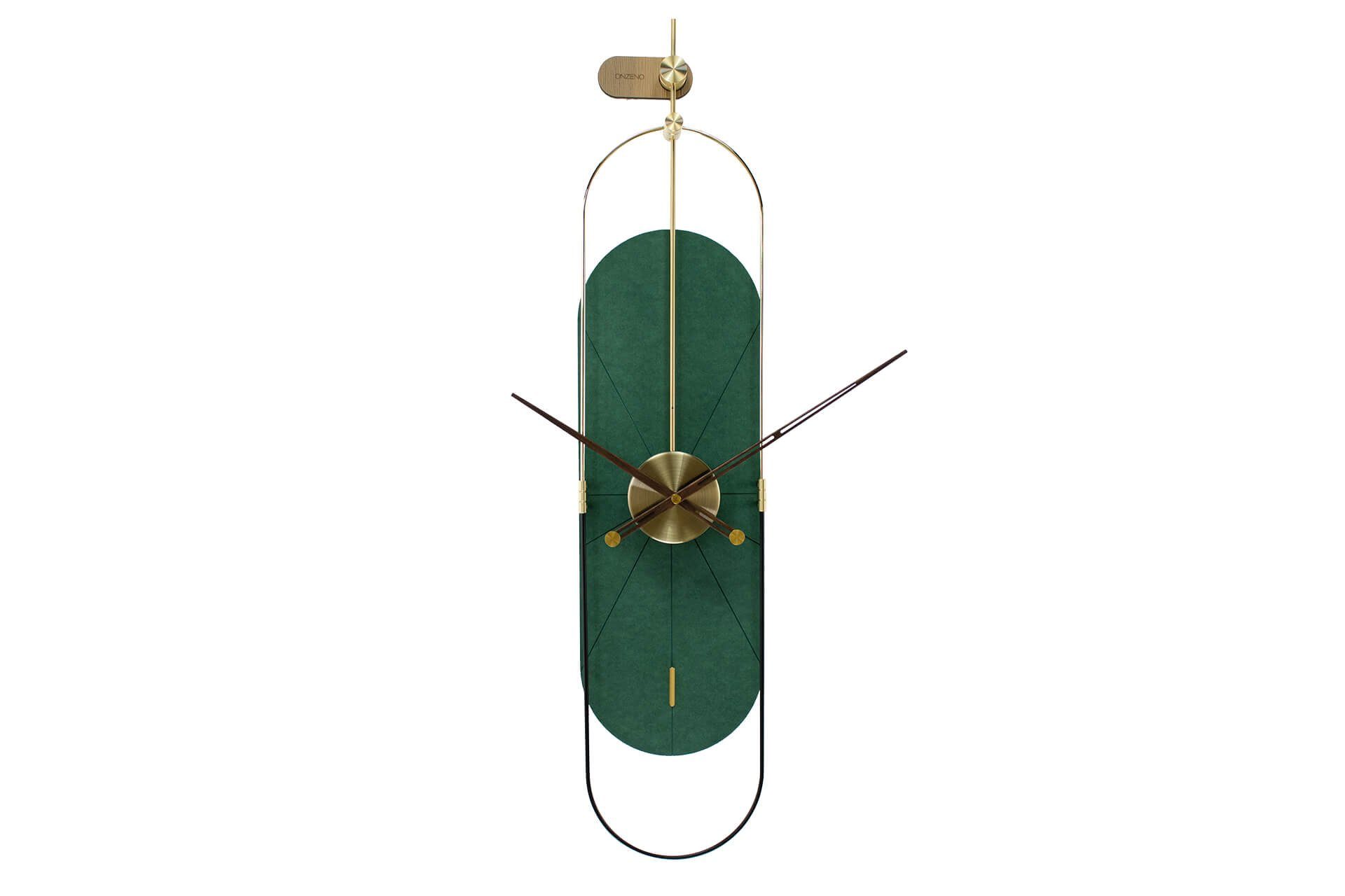Wanduhr THE GREEN PLANET. 20x90x1.8 cm