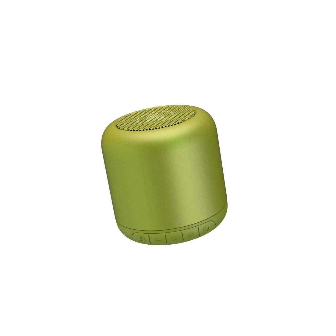 Freisprecheinrichtung) "Drum Bluetooth, Integrierte AVRCP Bluetooth® Hama HFP, (3,5 Robustes (A2DP W Aluminiumgehäuse) 2.0" Bluetooth-Lautsprecher hellgrün Lautsprecher Bluetooth,