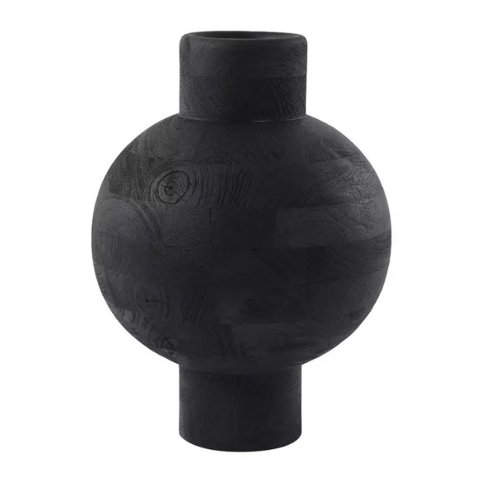 Light & Living Bodenvase Dekovase Vase BARUMI Light & Living Blumenvase Ø33x45 cm Holz Schwarz (1 St)