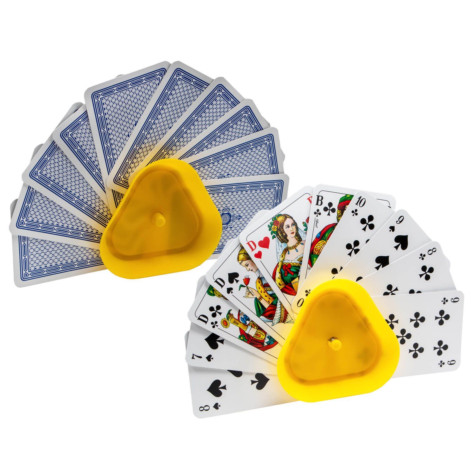 Otto Simon Spiel 2er Set Kartenhalter Spielkartenhalter für je 35 Spielkarten, Gesellschaftsspiel, für Kartenspiel