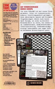 GMEINER Spiel, Strategiespiel Crime Tours - Akte Hexagon, Made in Germany
