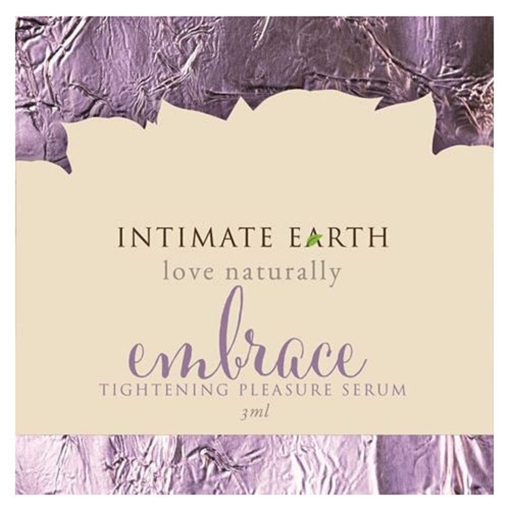 Intimate Earth Stimulationsgel Embrace (mit Verengungs-Effekt), Sachet mit 3ml, 1-tlg., veganes und biologisches Verengungsgel - für die Vagina