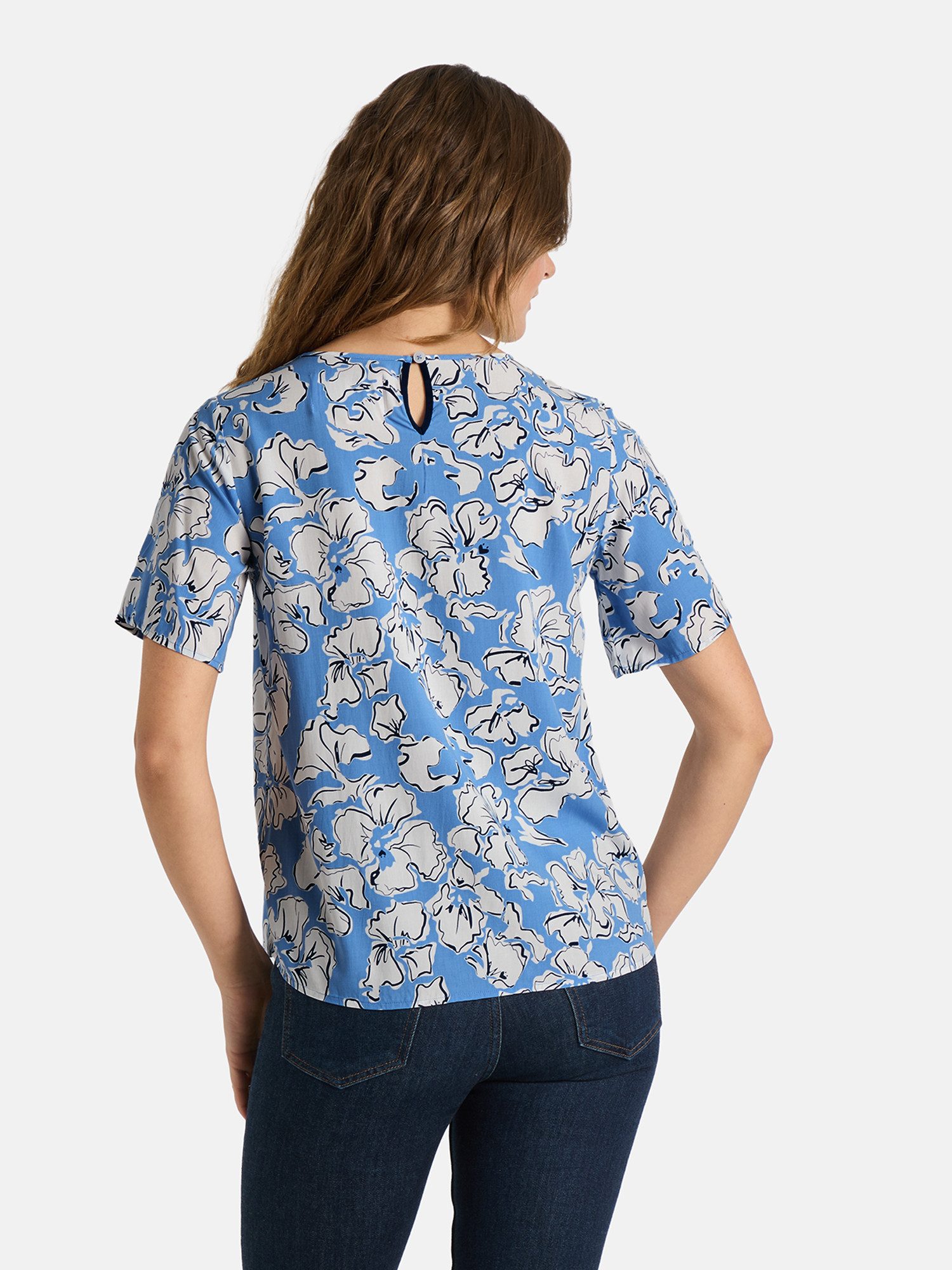 Lieblingsstück Shirtbluse ReneeL mit Allover-Print, Rundhalsform