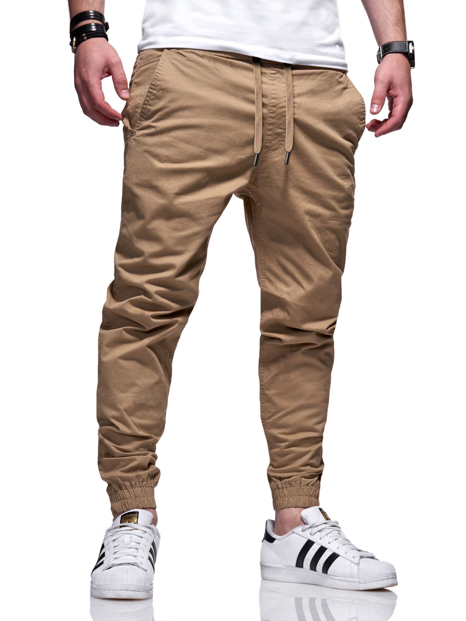 behype Chinohose BHFORLI Herren Chino Jogger Jeans Hose Freizeithose günstig online kaufen