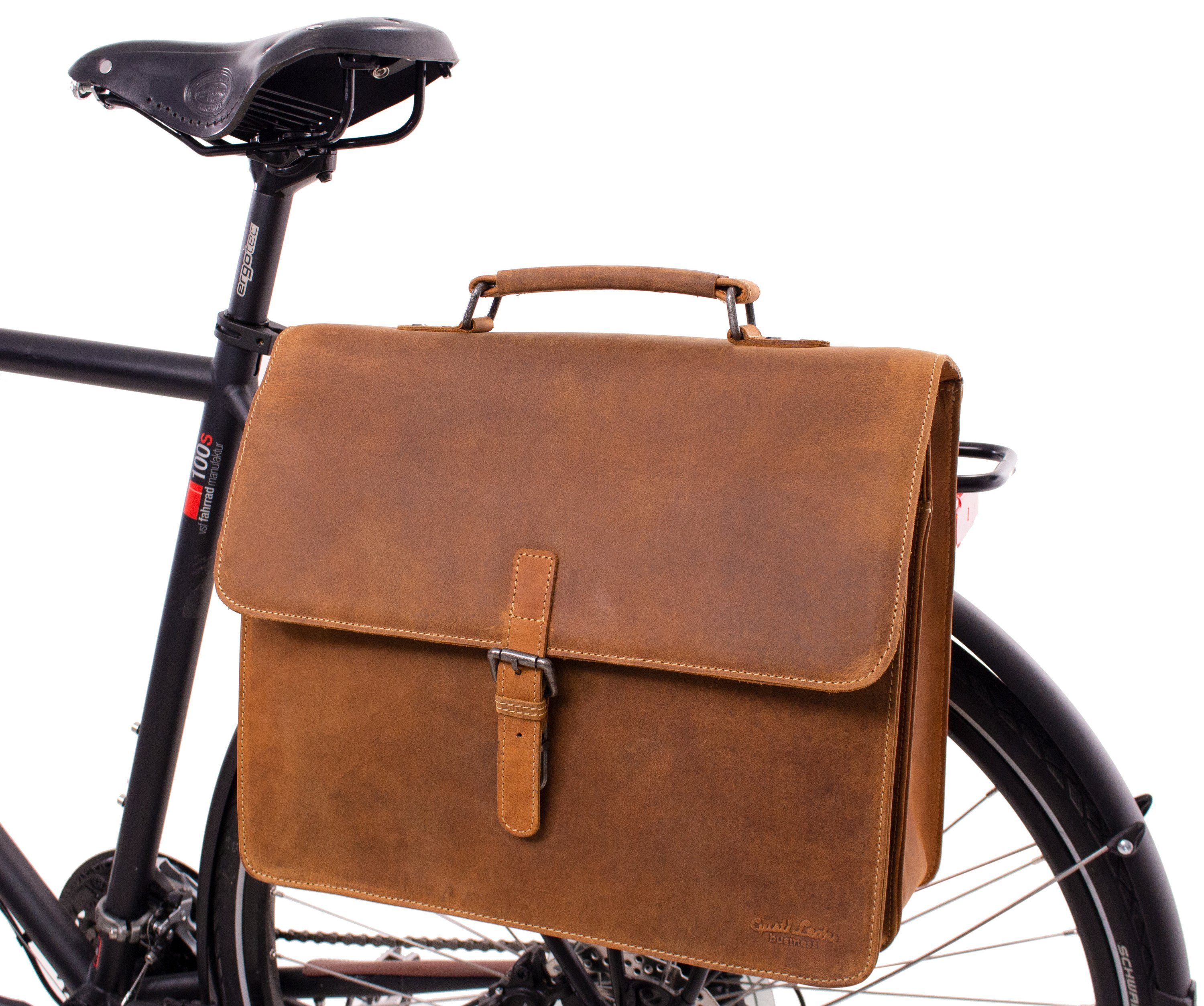 Gusti Leder Fahrradtasche »Peter S.«, Gepäckträgertasche Aktentasche  Fahrradtasche Lehrertasche Bürotasche Arbeitstasche Ledertasche Vintage  Braun Leder Damen Herren online kaufen | OTTO