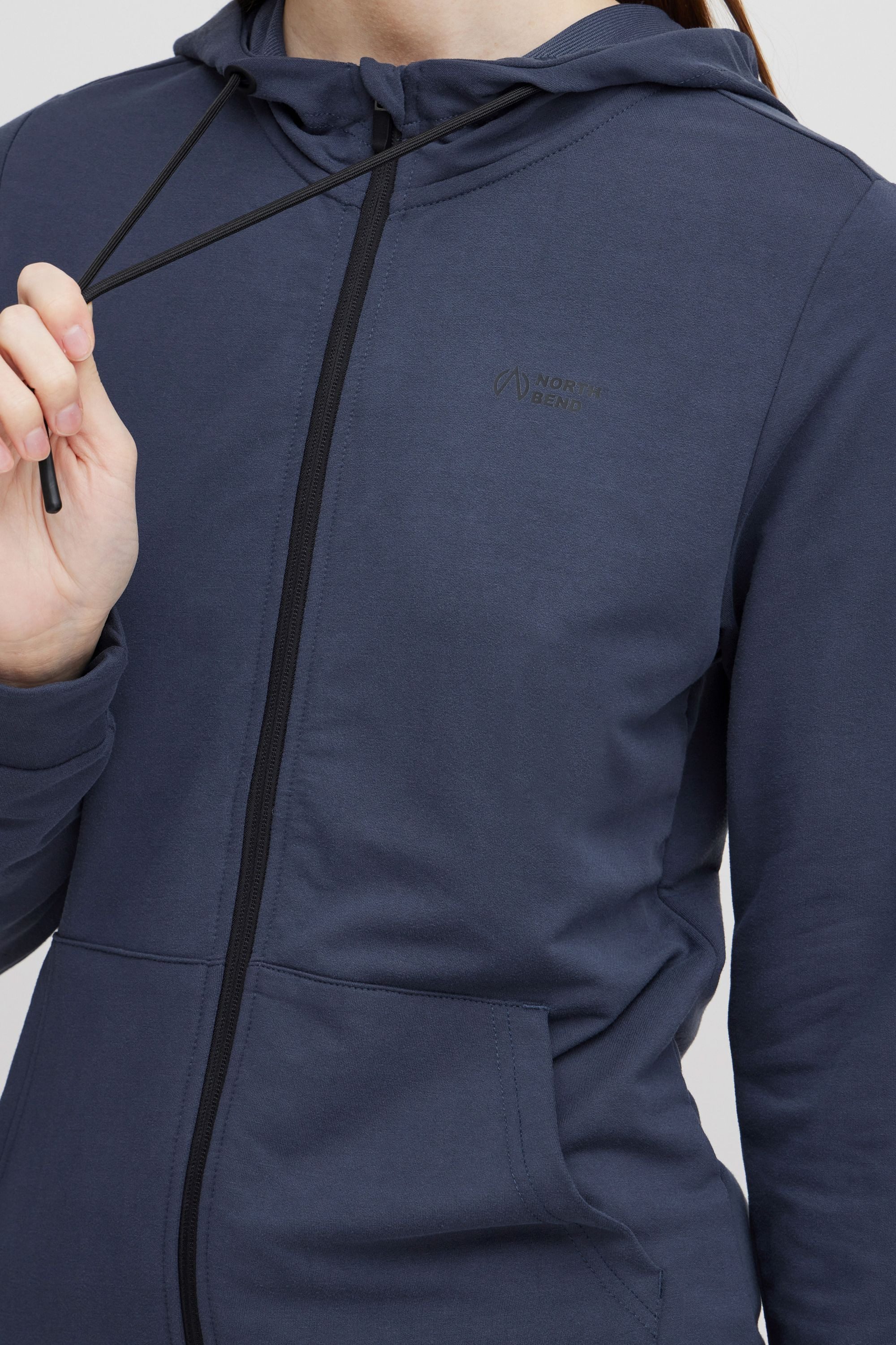 North Bend Sweatjacke NBBrenta W Sportliche Kapuzenjacke mit Logoprint – Bild 4 von 5