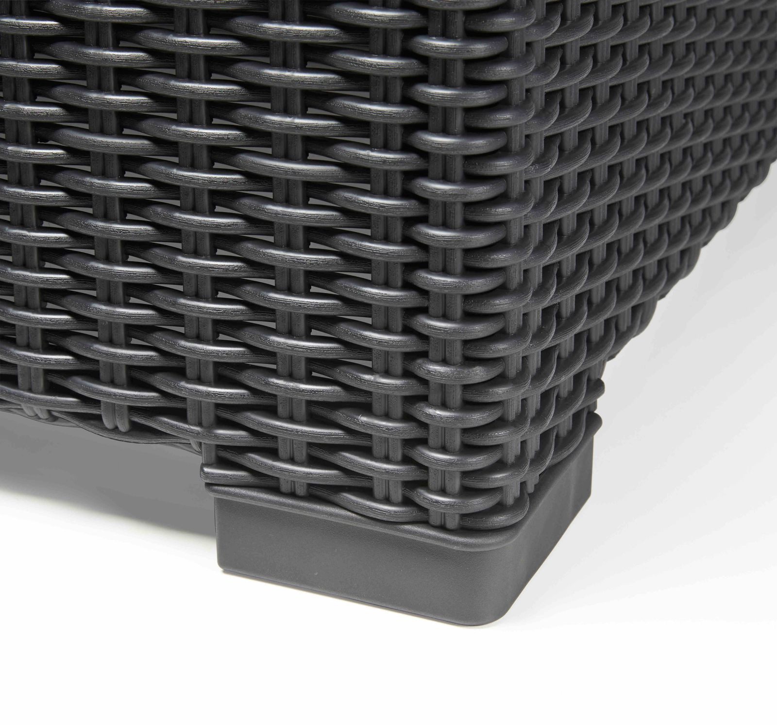 Allibert Gartenlounge-Set California 4-teilig Loungeset anthrazit - Rattanoptik, wetterfest