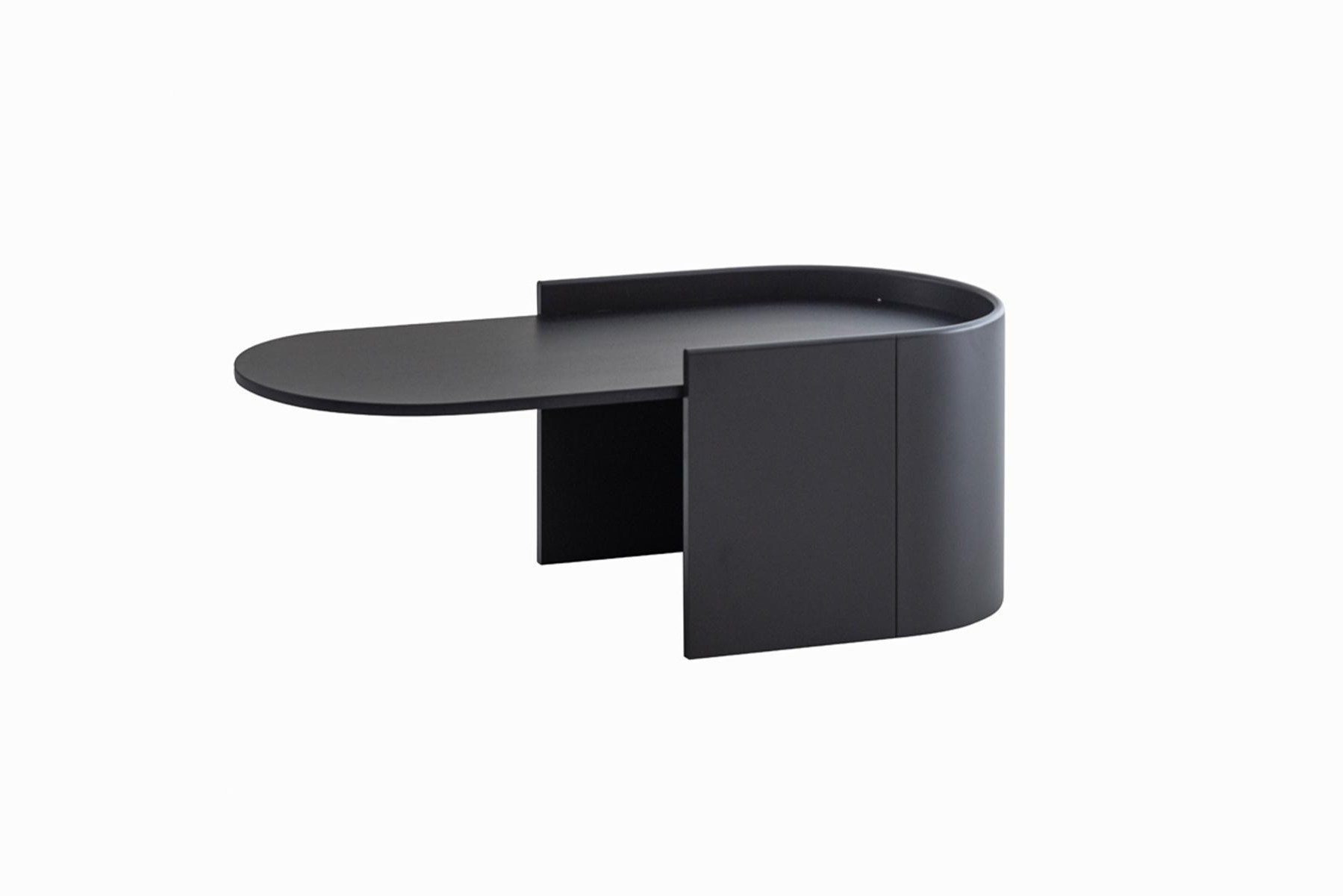 Xlmoebel Couchtisch Moderner eleganter schwarzer Couchtisch für Ihr Wohnzimmer, Made in Europa