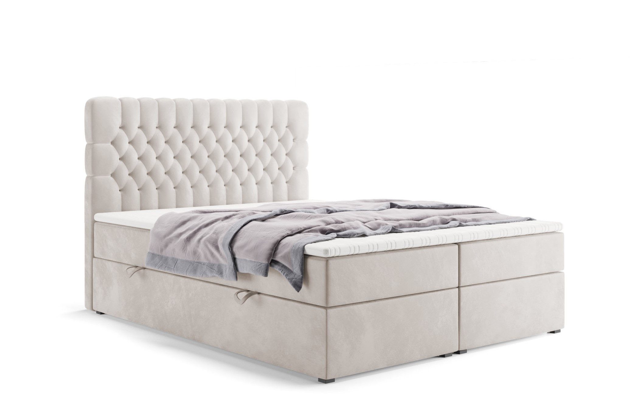 Labett Boxspringbett mit Bettkasten, Matratze H3 günstig online kaufen