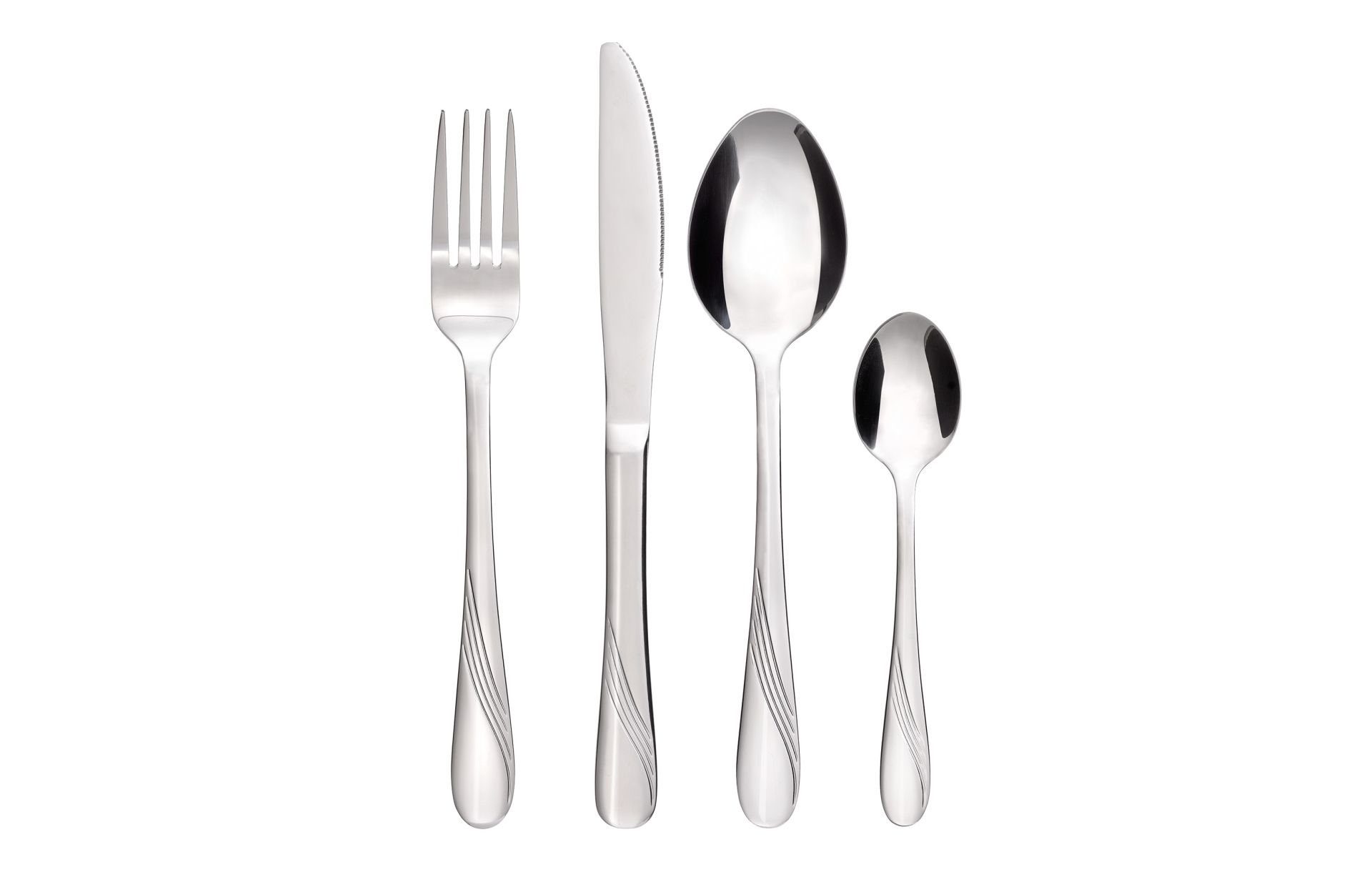 GRÄWE Besteck-Set Gräwe Edelstahl-Tafelbesteck 24-tlg. für 6 Personen, 6 Personen, Komplettset mit je 6 Messern, Gabeln, Löffeln & Kaffeelöffeln