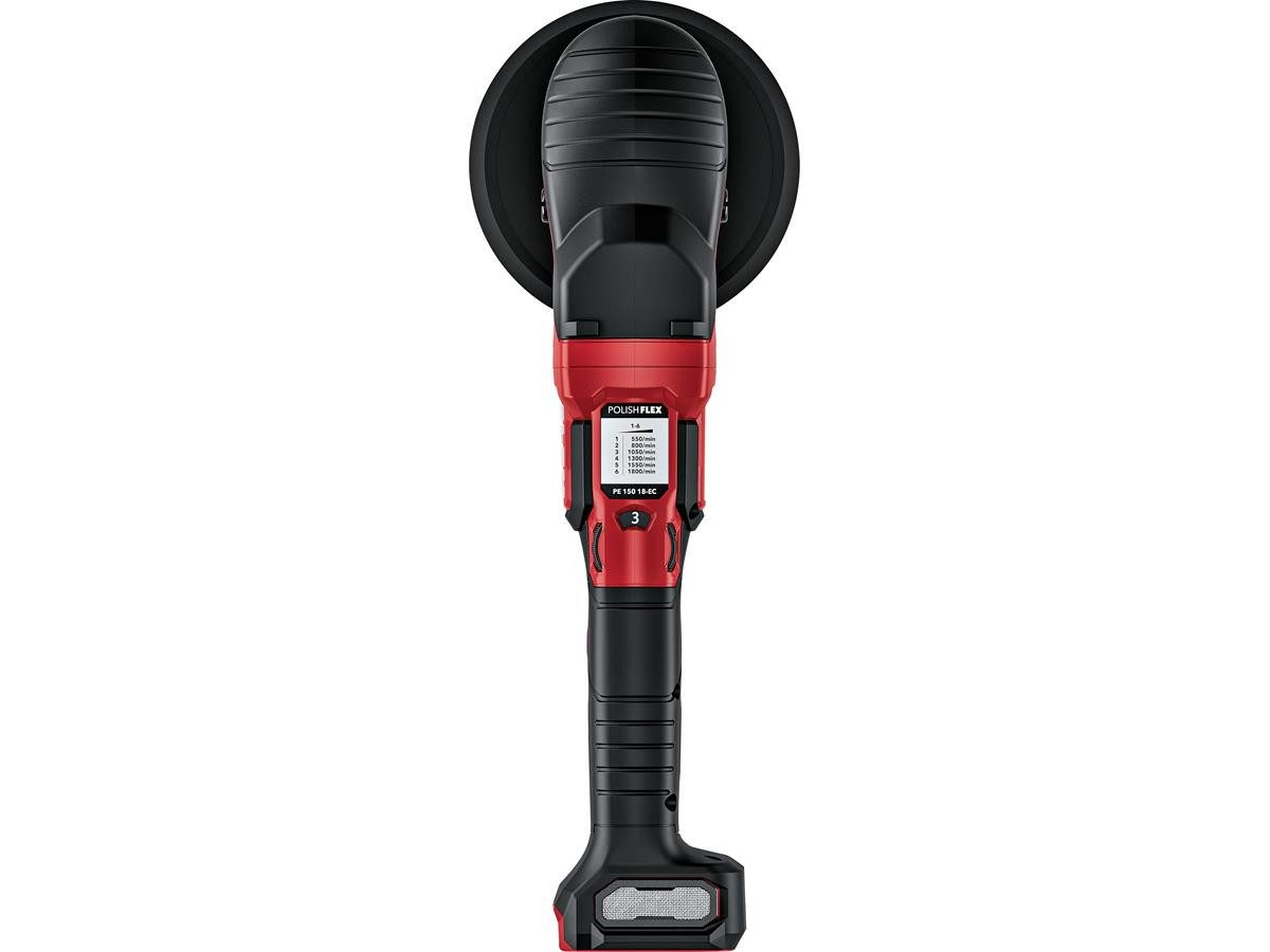 Flex Akku-Poliermaschine PE 2 18-EC, 550 min. U/min, 1800 max. U/min, Ø 150 mm