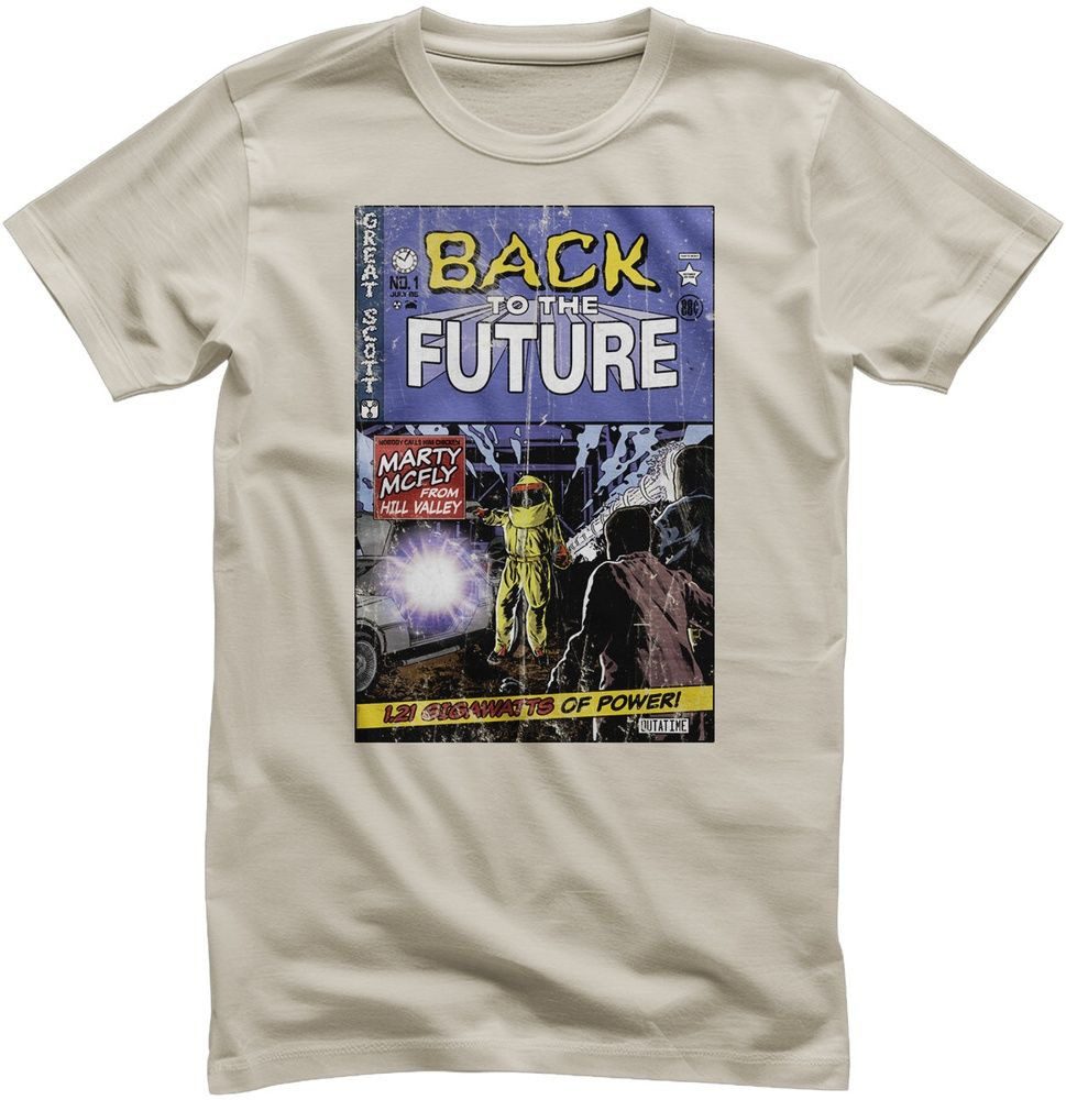 Back to the Future T-Shirt Back To The Future Comic Book Cover T-Shirt