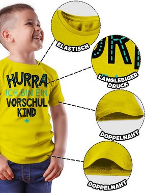 Shirtracer T-Shirt Hurra ich bin ein Vorschulkind türkis Vorschulkinder Geschenke