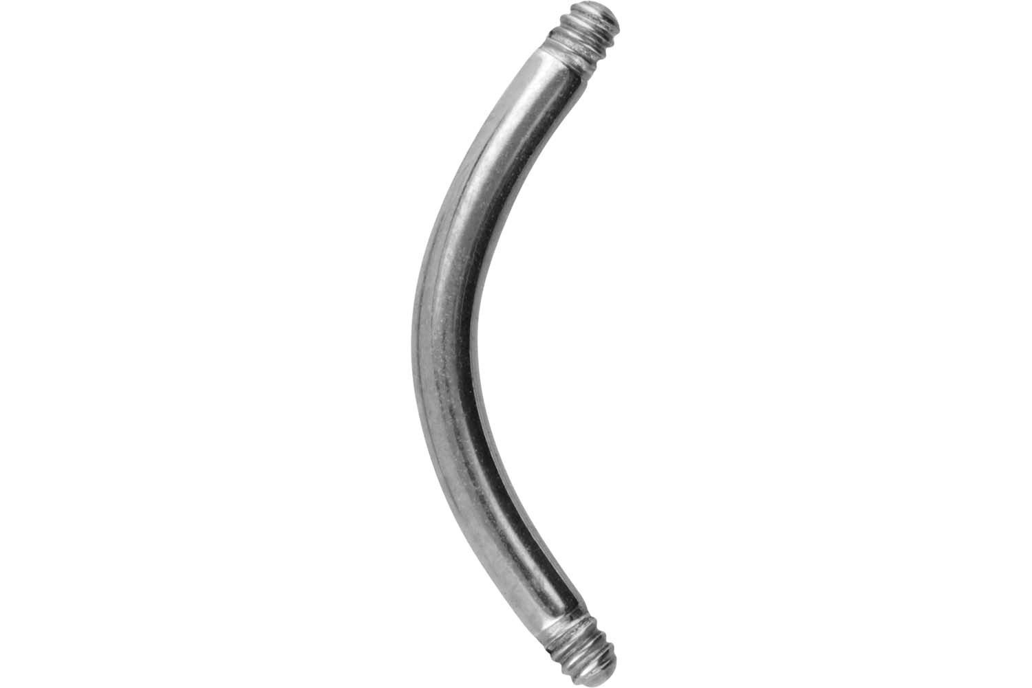 PIERCINGLINE Bauchnabelpiercing Chirurgenstahl Banane ohne Kugeln (Bananen, 1-tlg)