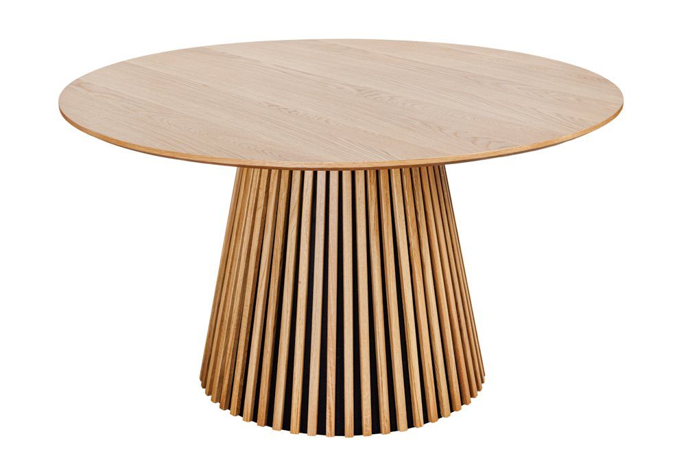 riess-ambiente Esstisch VALHALLA WOOD 120cm natur (Einzelartikel, 1-St), Küche · rund · bis 4 Personen · Eiche · Säulenfuß · Design
