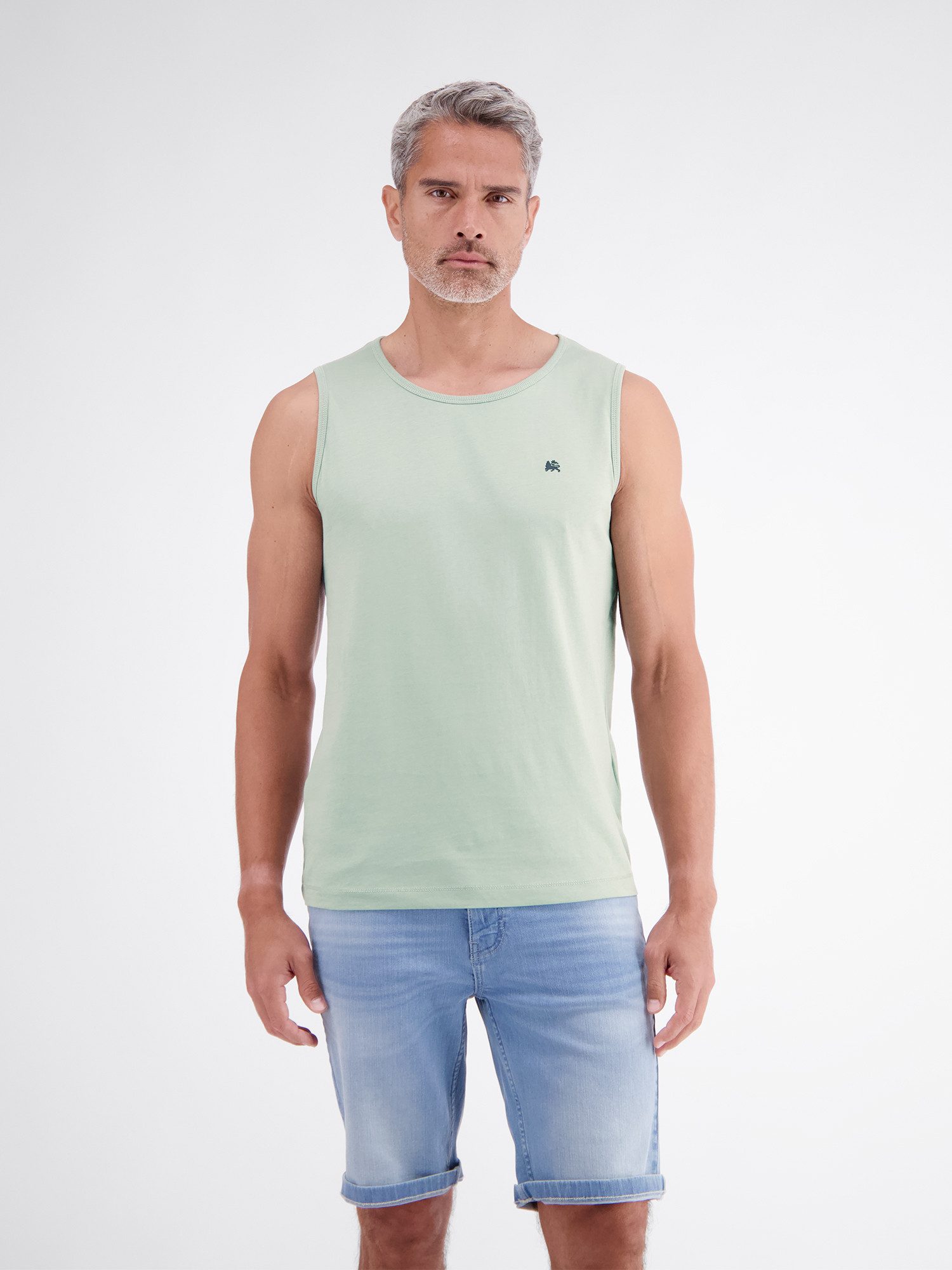 LERROS Muskelshirt Sportliches Tanktop aus Baumwolle mit Rundhalskragen