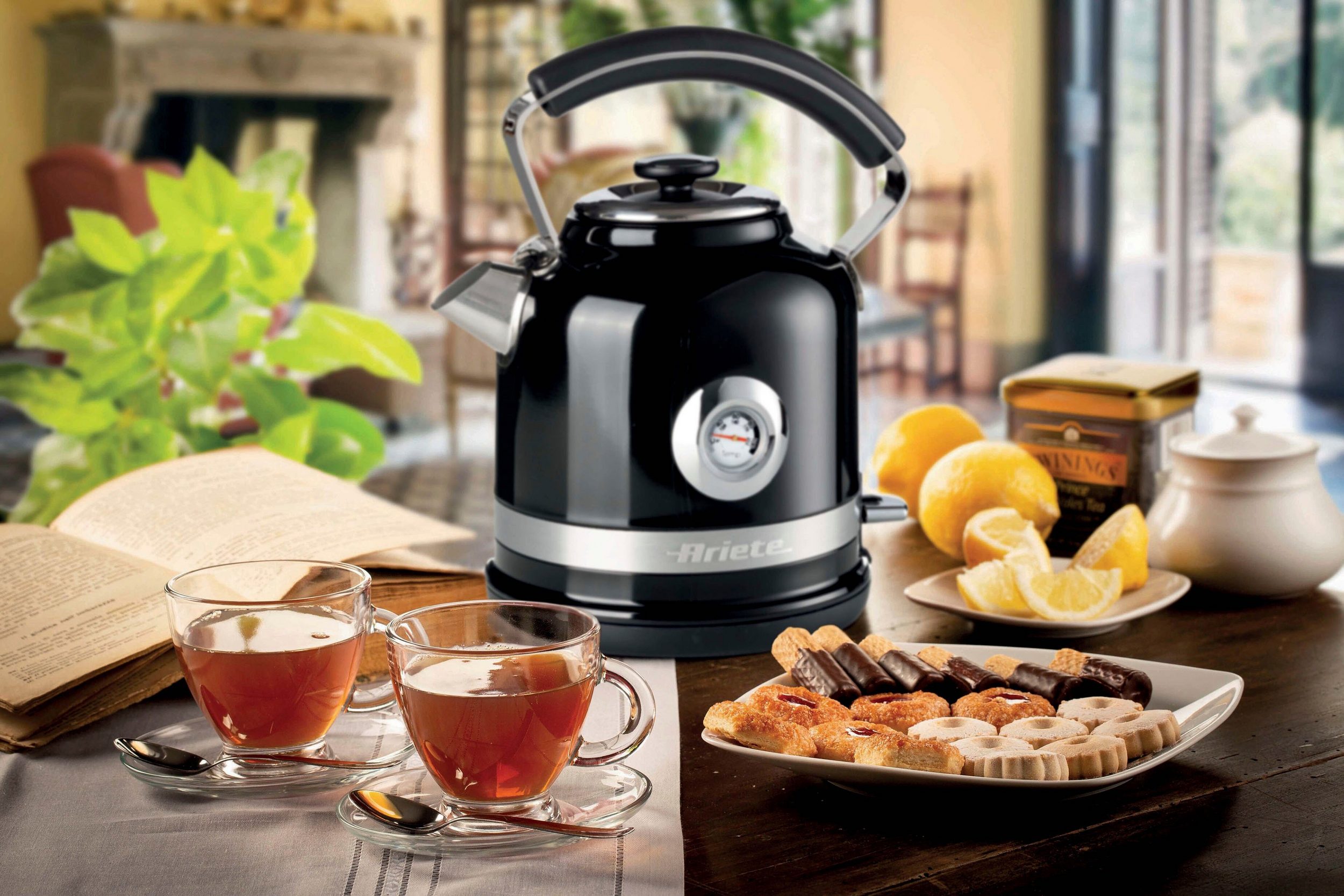 Ariete Wasserkocher 2854BK moderna, 1,7 l, 2200 W