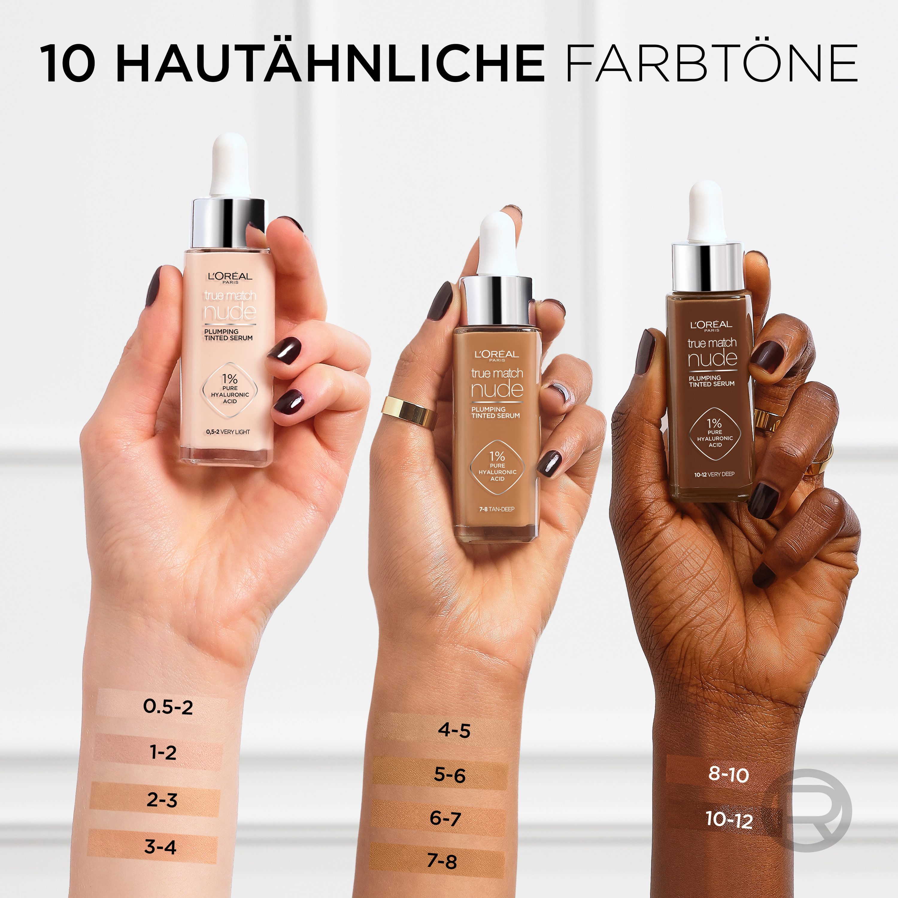L'ORÉAL PARIS Foundation TRUE MATCH GETÖNTES SERUM, für einen frischen und strahlenden Teint