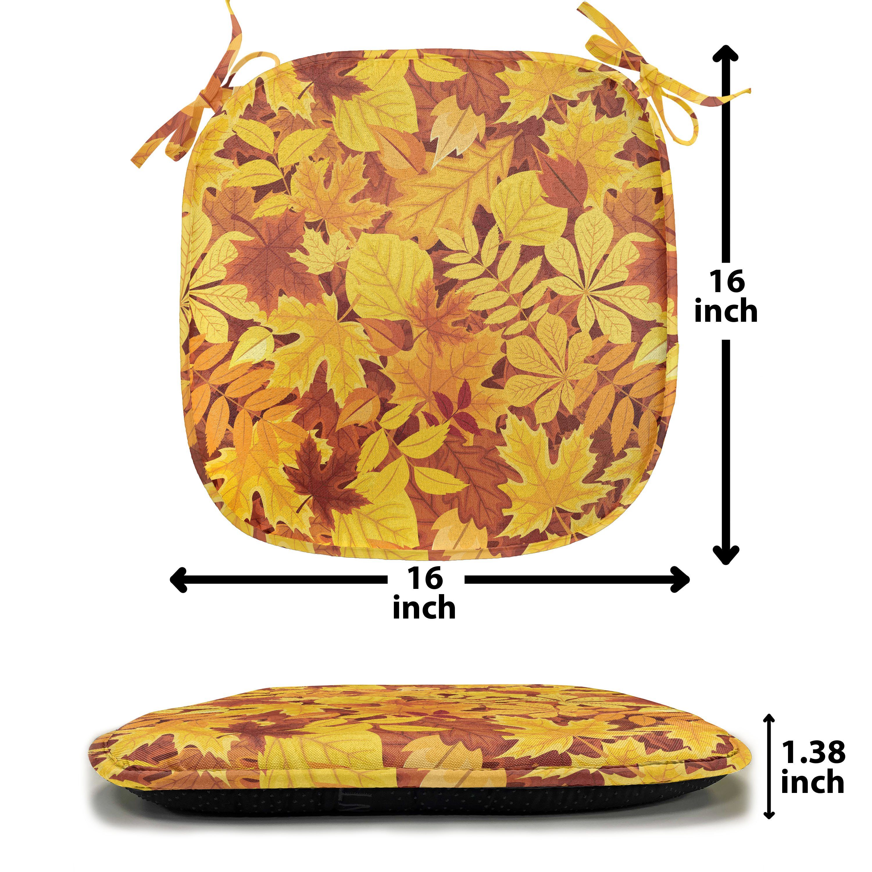 Riemen Baum Leaf mit wasserfestes Maple Küchensitze, Fall Kissen Stuhlkissen Abakuhaus Shady Dekoratives für Oak