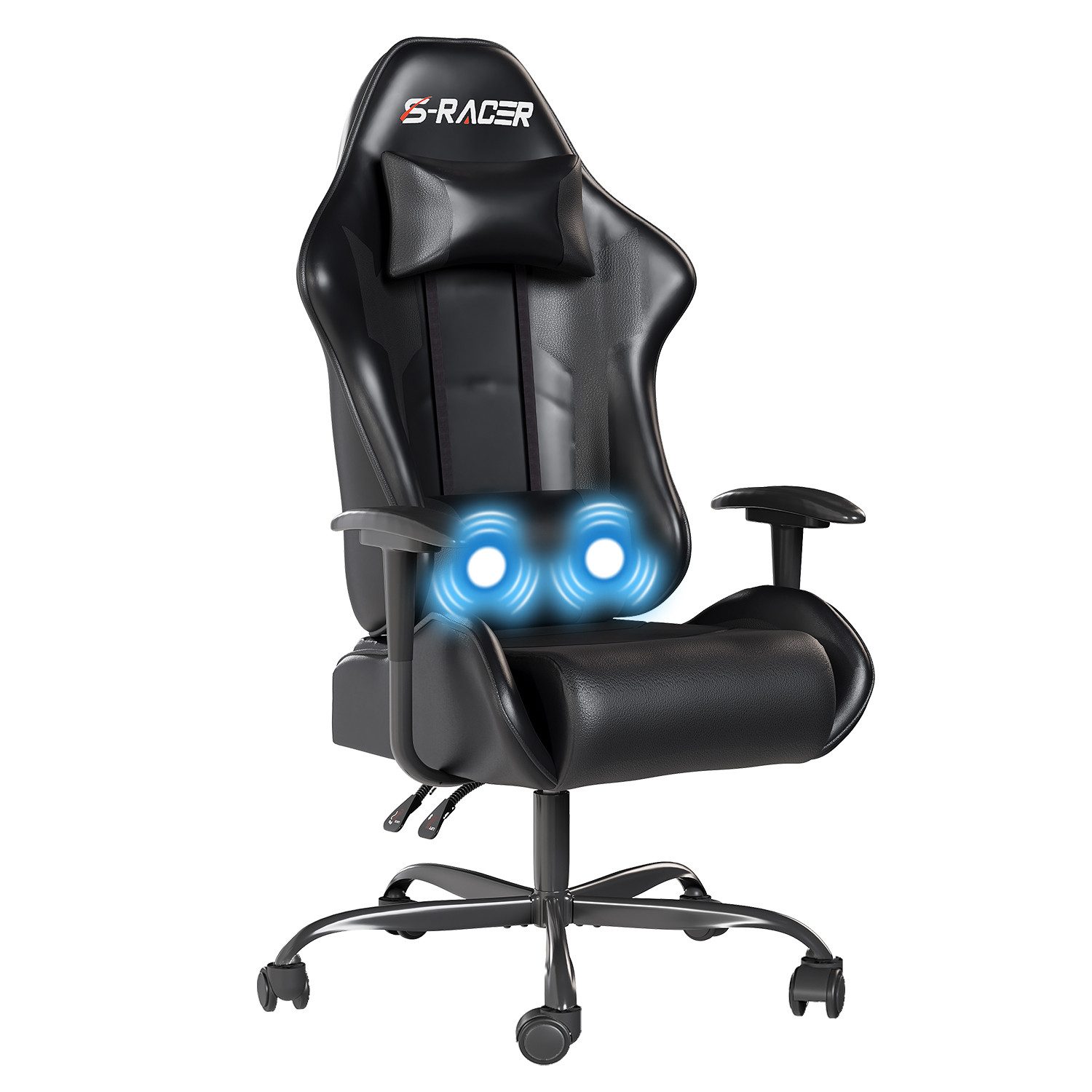 HOMALL Gaming Chair Gaming Stuhl hoher Rückenlehne PC Ergonomischer Rennstuhl mit (Set)