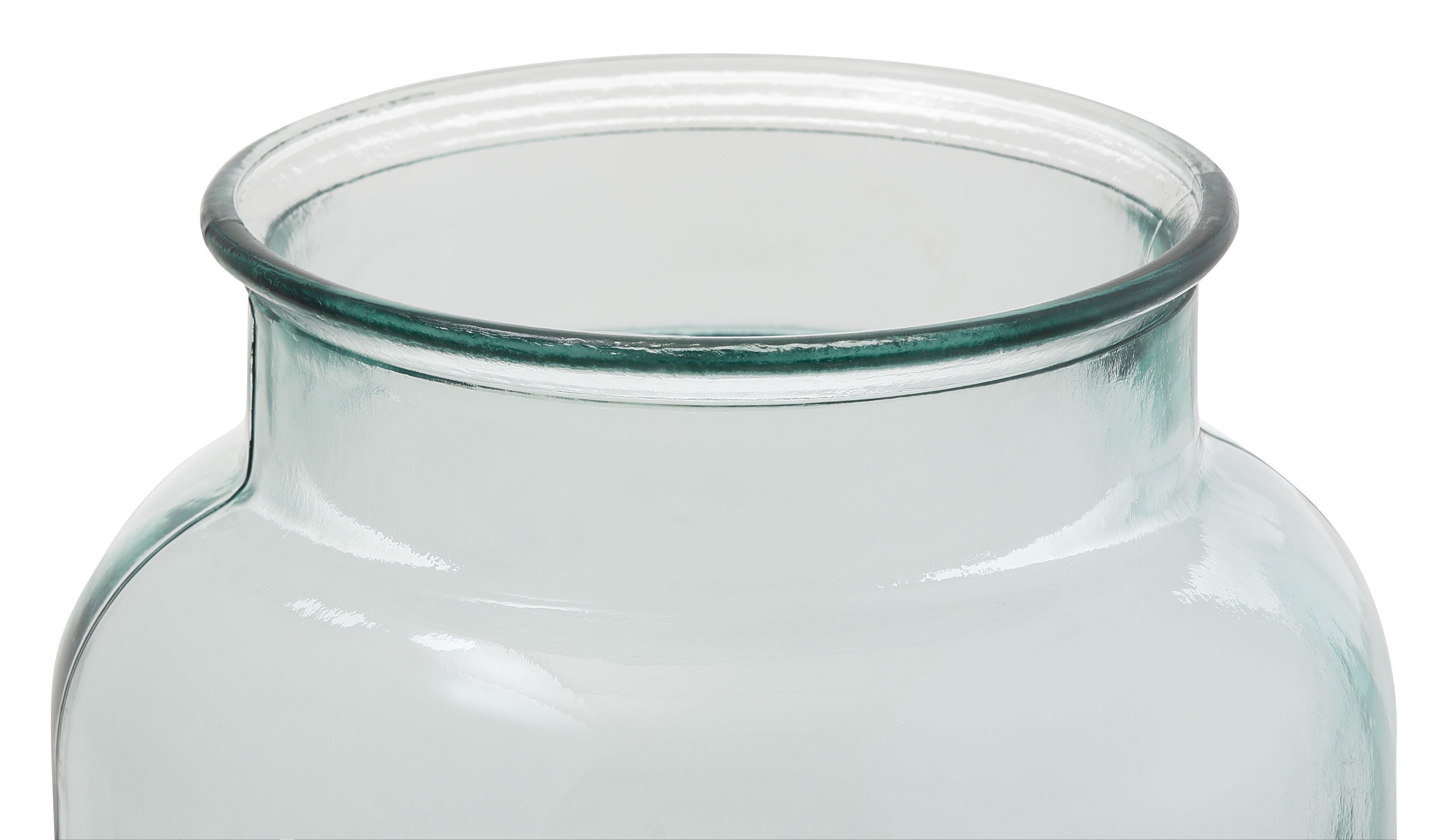 andas Tischvase Sjard (1 St), Ø Höhe 18 Glas, cm recyceltem 20 cm, aus ca. transparent-grün