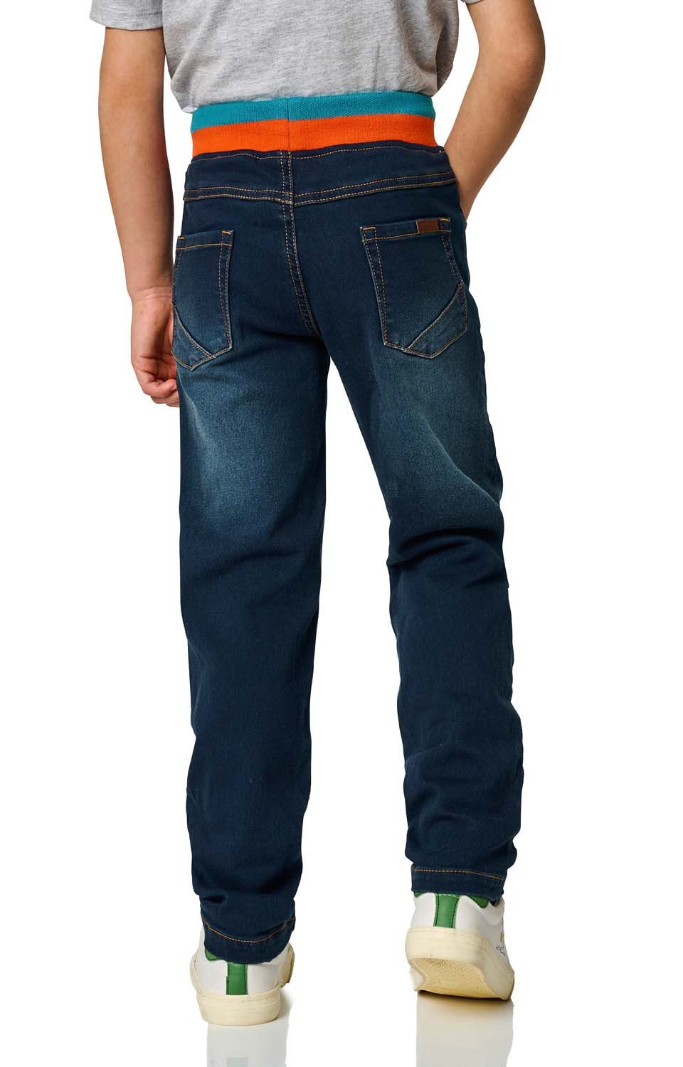 JAKO-O Gerade Jeans JAKO-O Bequemhose Kniebesatz Kinder Jeansoptik – Bild 5 von 5