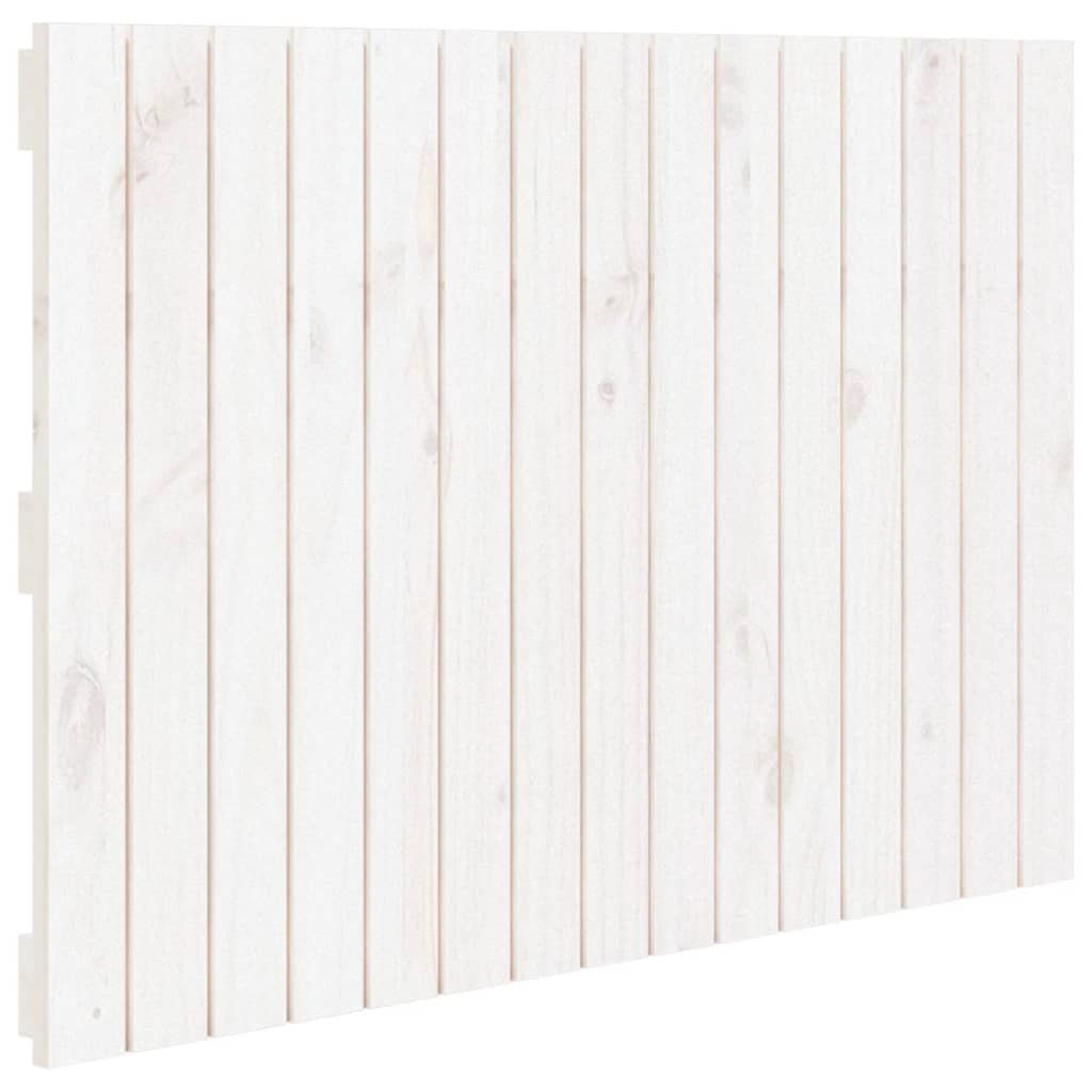 St) Kiefer, Weiß Massivholz 95,5x3x60 vidaXL (1 Wand-Kopfteil cm Kopfteil