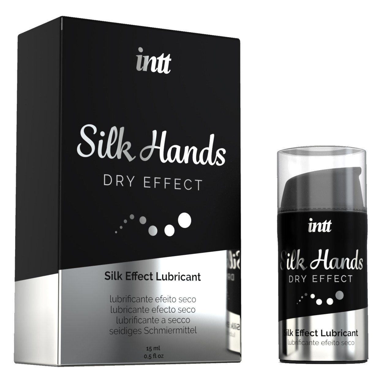 intt ml Silicone 15 Hands - 15ml Gleitgel Silk INTT Gel