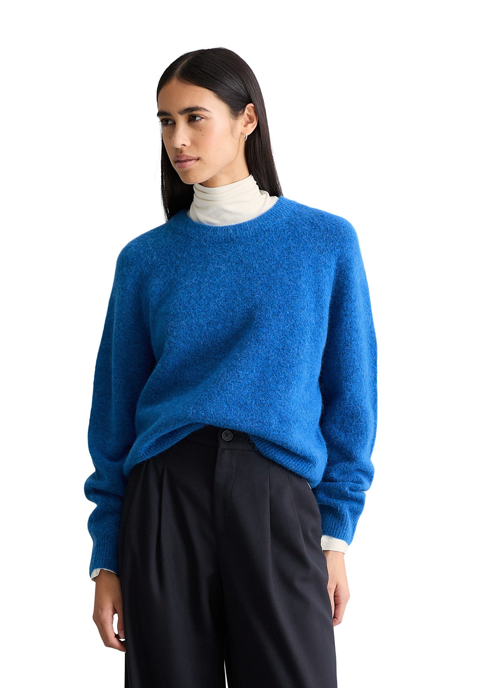 Marc O'Polo DENIM Strickpullover aus kuscheligem Alpakawolle-Mix günstig online kaufen