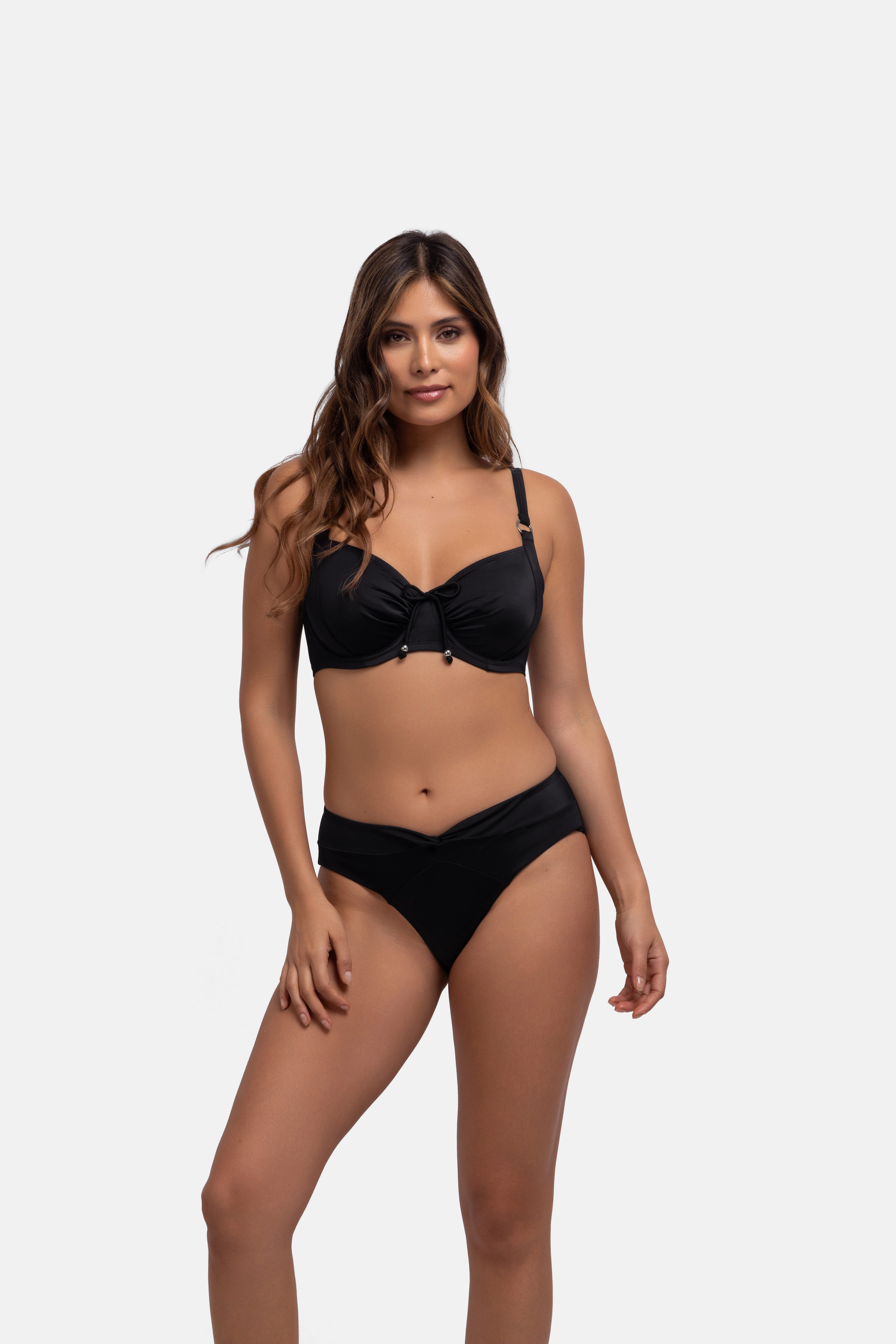 Dorina Bügel-Bikini-Top Fiji, Full Cup, Stoffraffung vorne