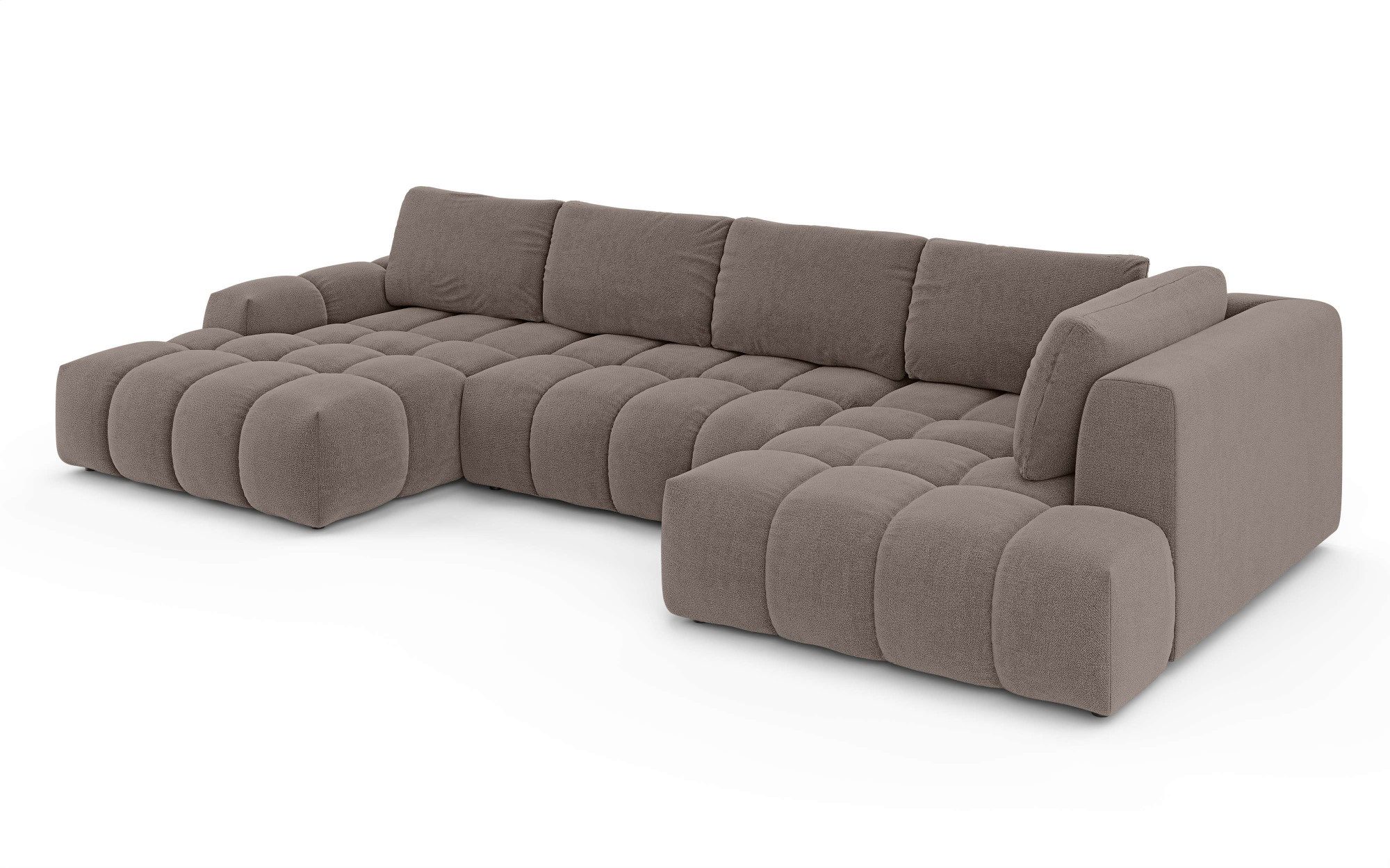 OTTO home Wohnlandschaft AZITA U-Form, Breite 363 cm - OTTO. Verlässliche Qualität., wahlweise als Schlafsofa mit Bettkasten, Bubble-Optik – Bild 5 von 5