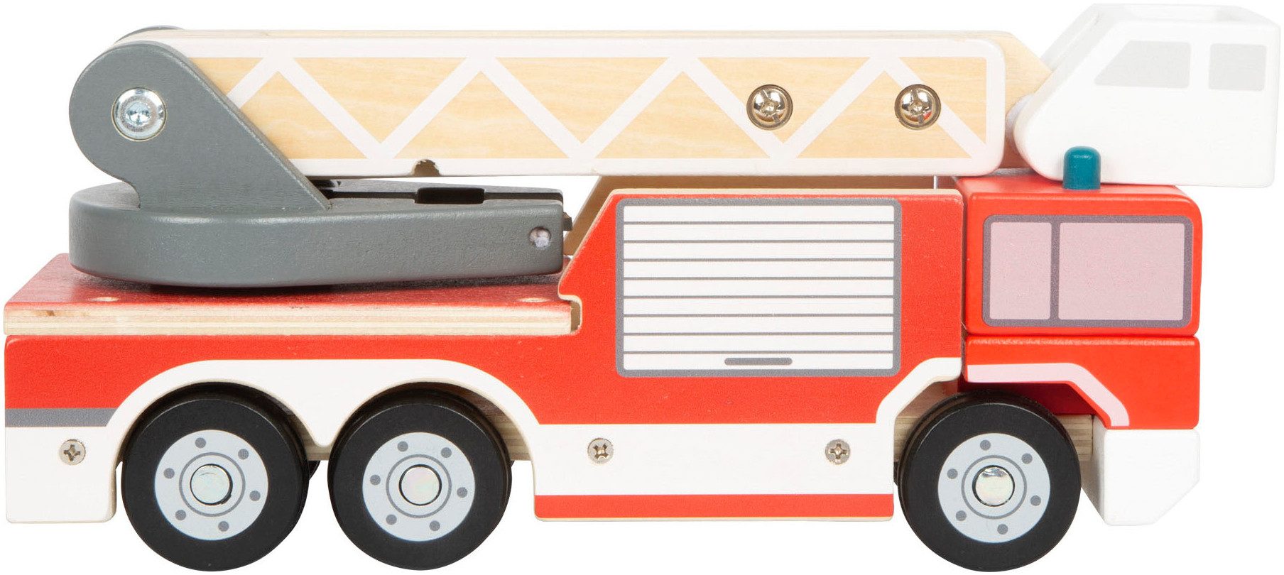 Small Foot Spielzeug-Feuerwehr Feuerwehr mit Drehleiter – Bild 3 von 5